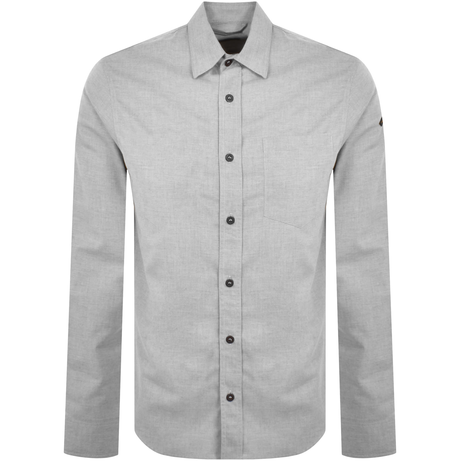 PAUL & SHARK PAUL AND SHARK FLANNEL COTTON OVERSHIRT GREY