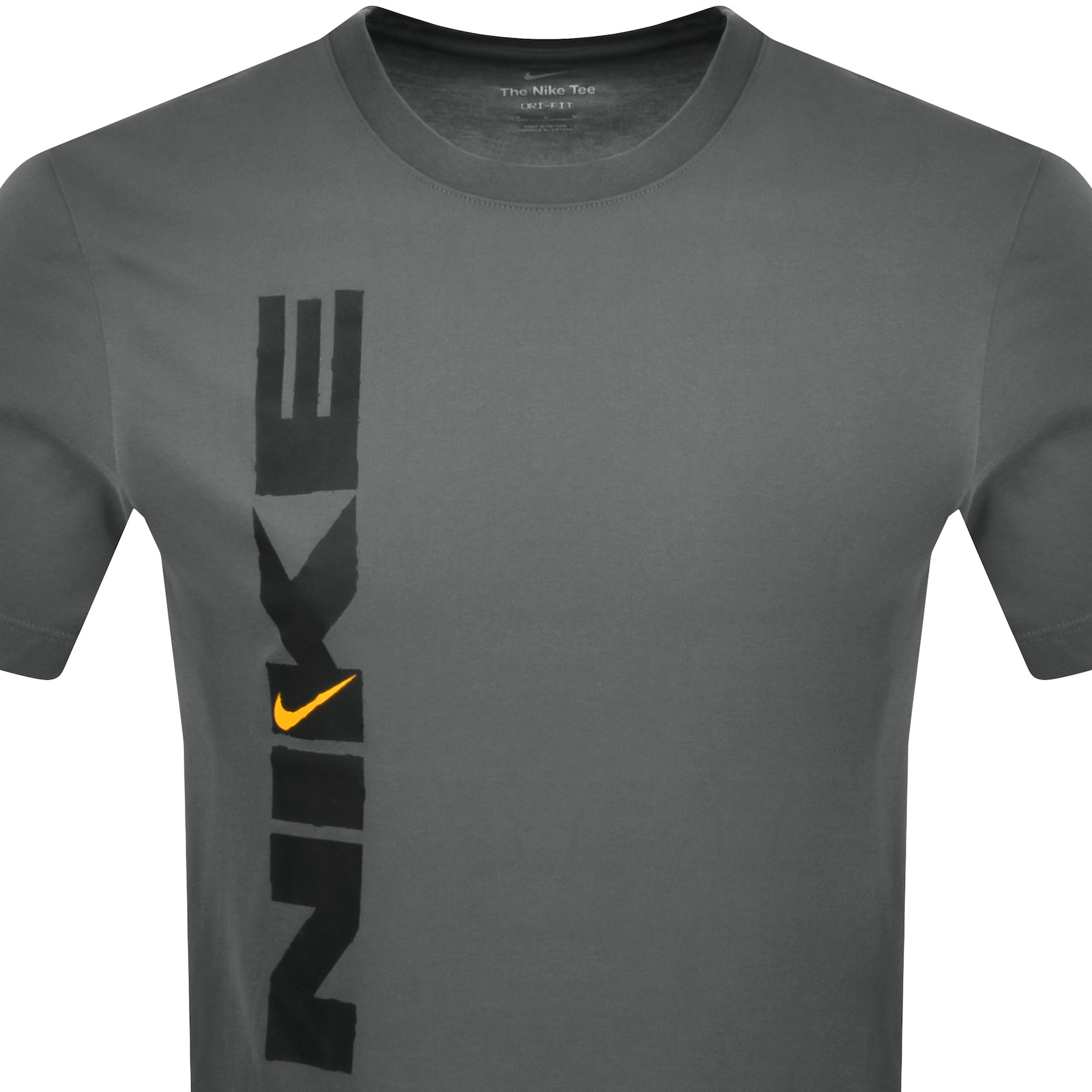 Shop Nike Training Dri Fit Vintage Fitness T Shirt Grey