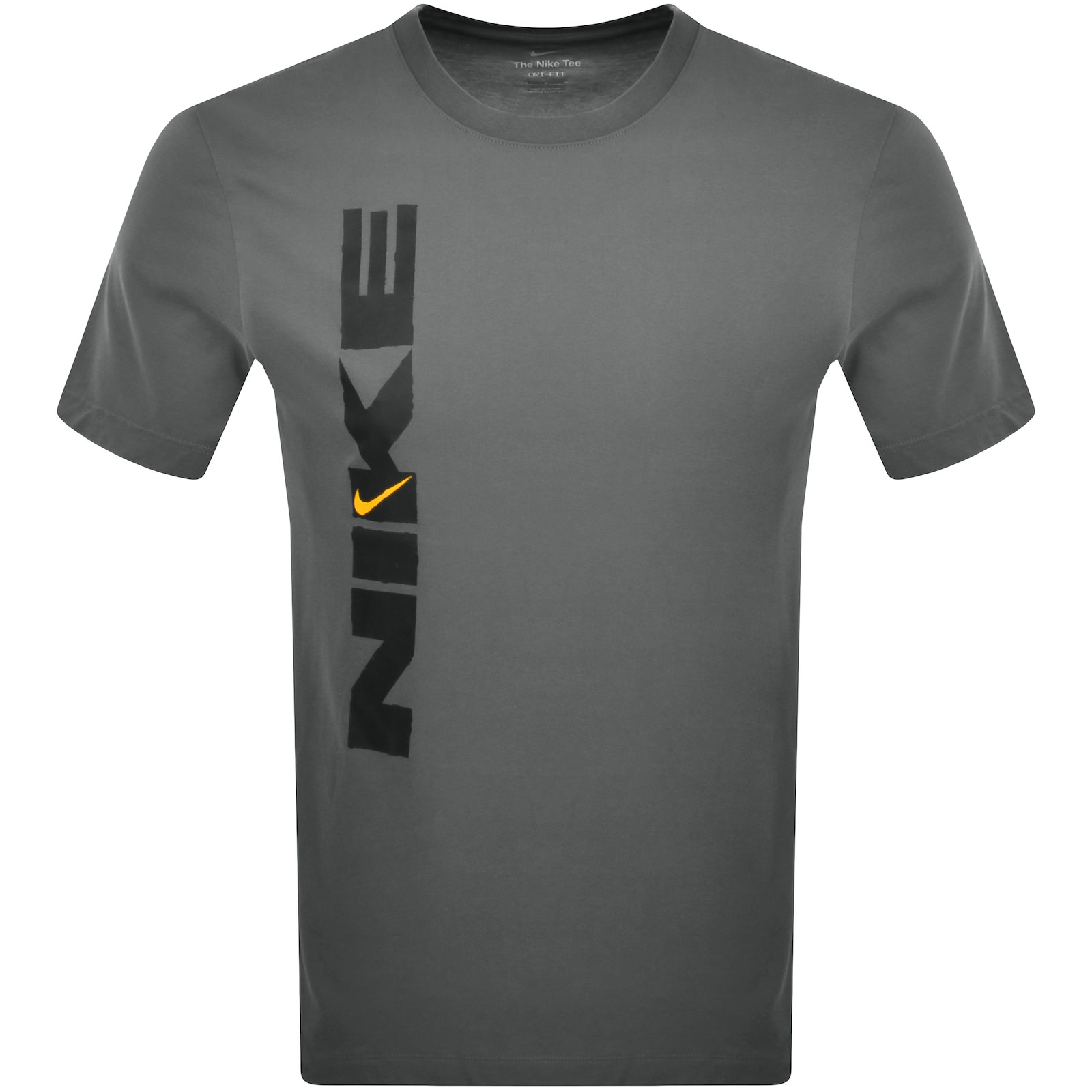 Shop Nike Training Dri Fit Vintage Fitness T Shirt Grey