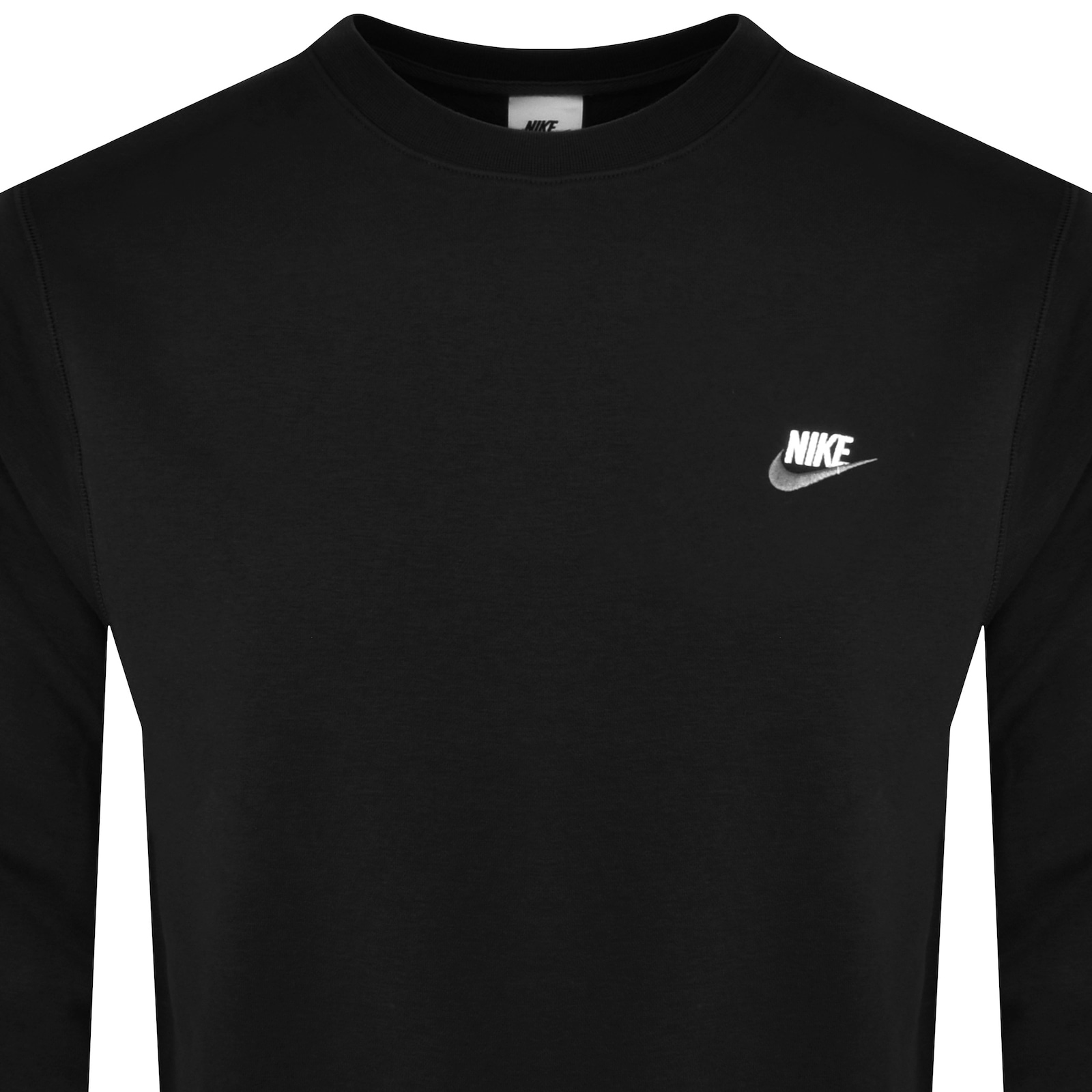 Shop Nike Crew Neck Club Sweatshirt Black