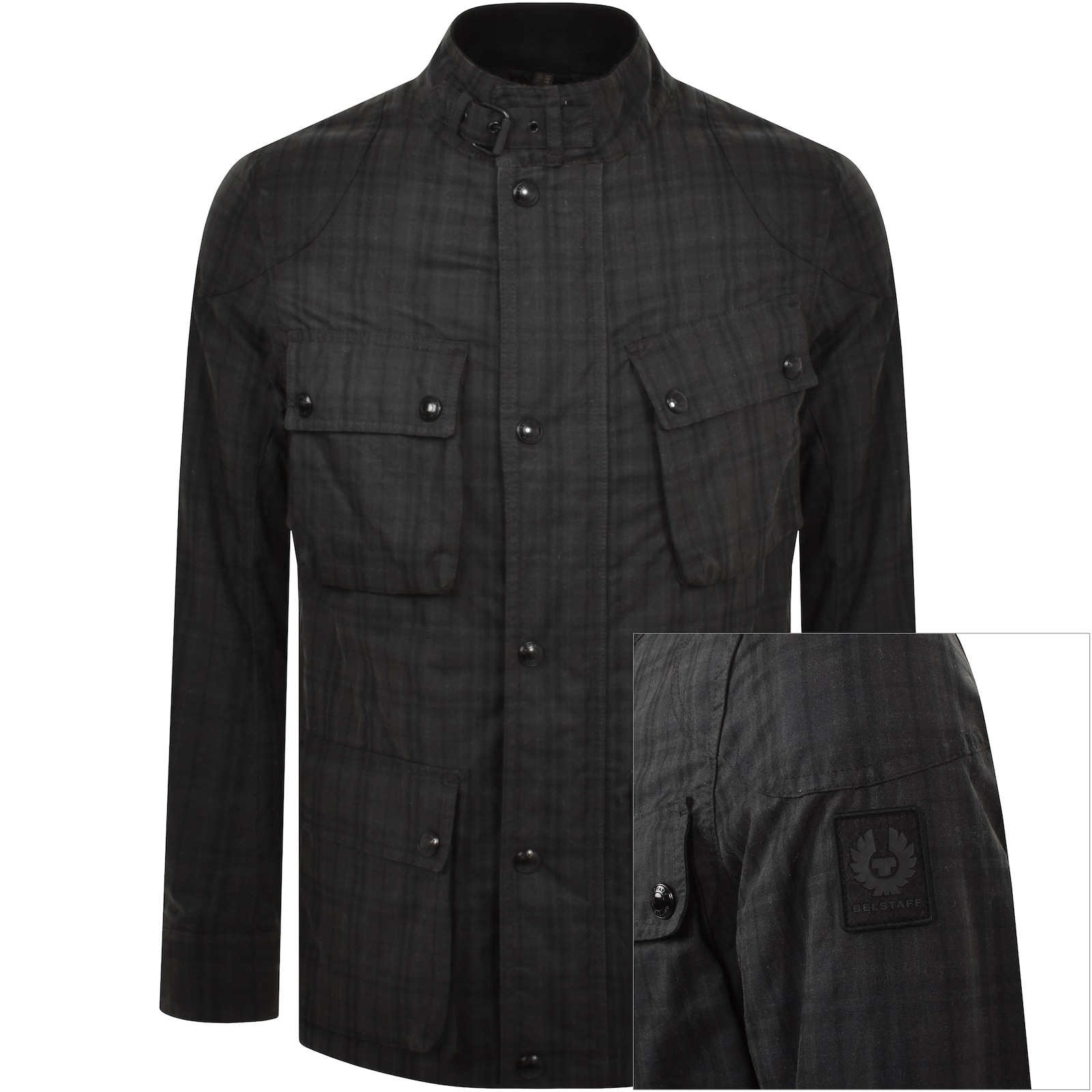 Belstaff Fieldmaster Jacket Charcoal Black In Black