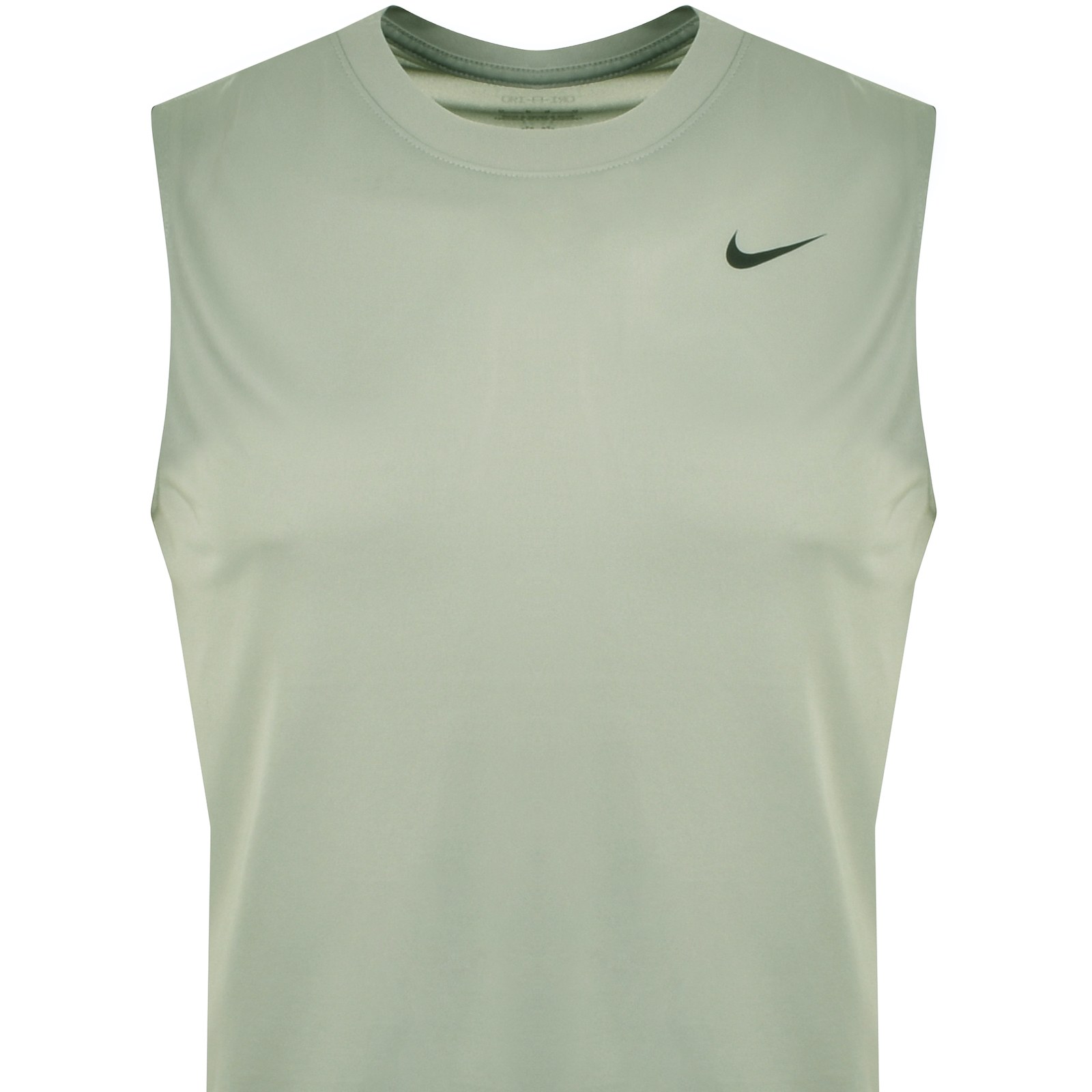 Shop Nike Training Dri Fit Logo Vest T Shirt Green