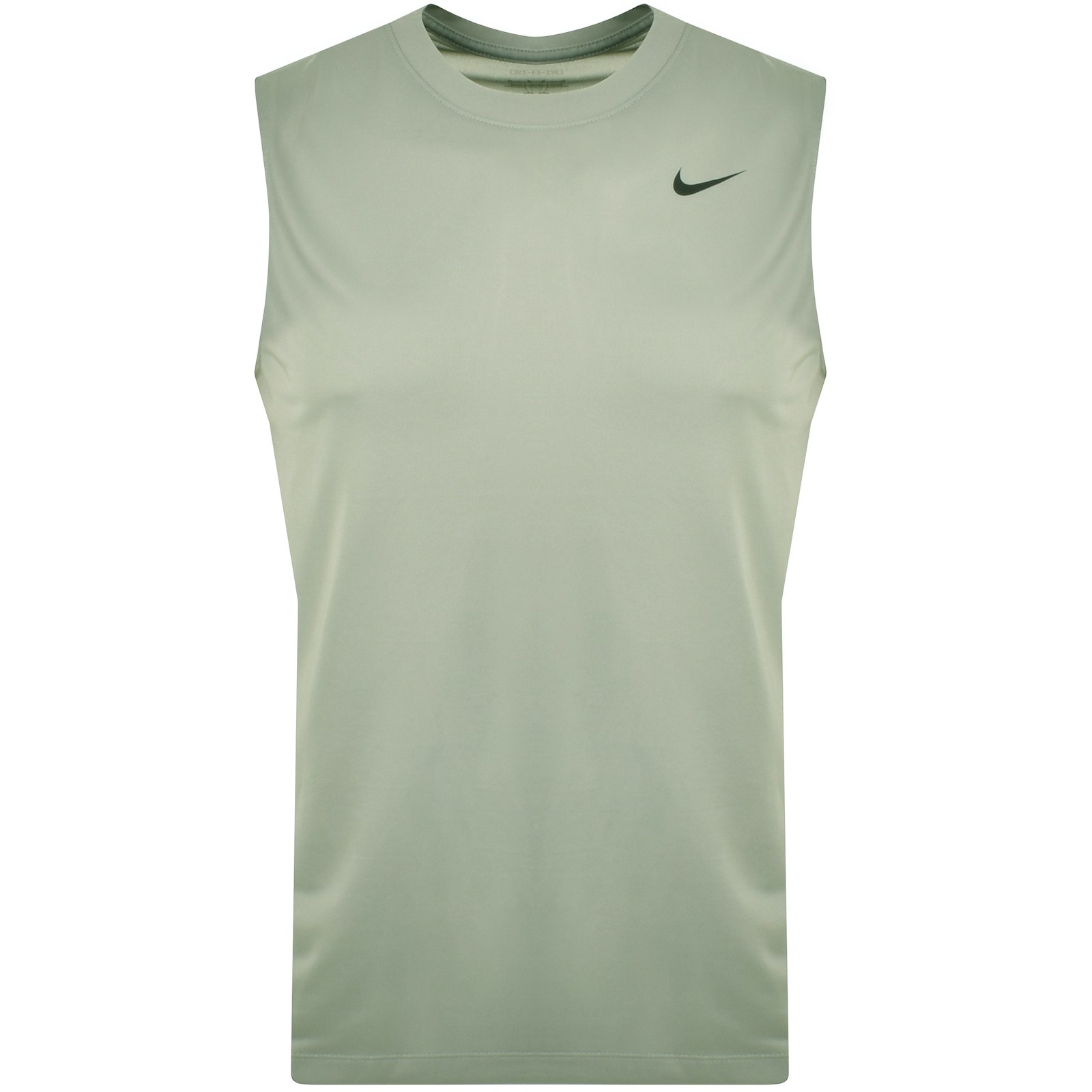 Shop Nike Training Dri Fit Logo Vest T Shirt Green