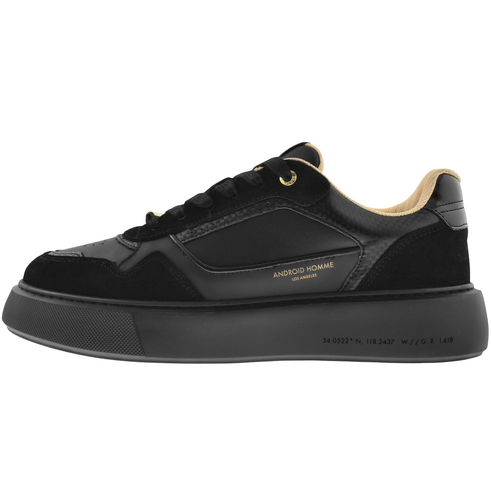 Shop Android Homme Forum Court Trainers Black