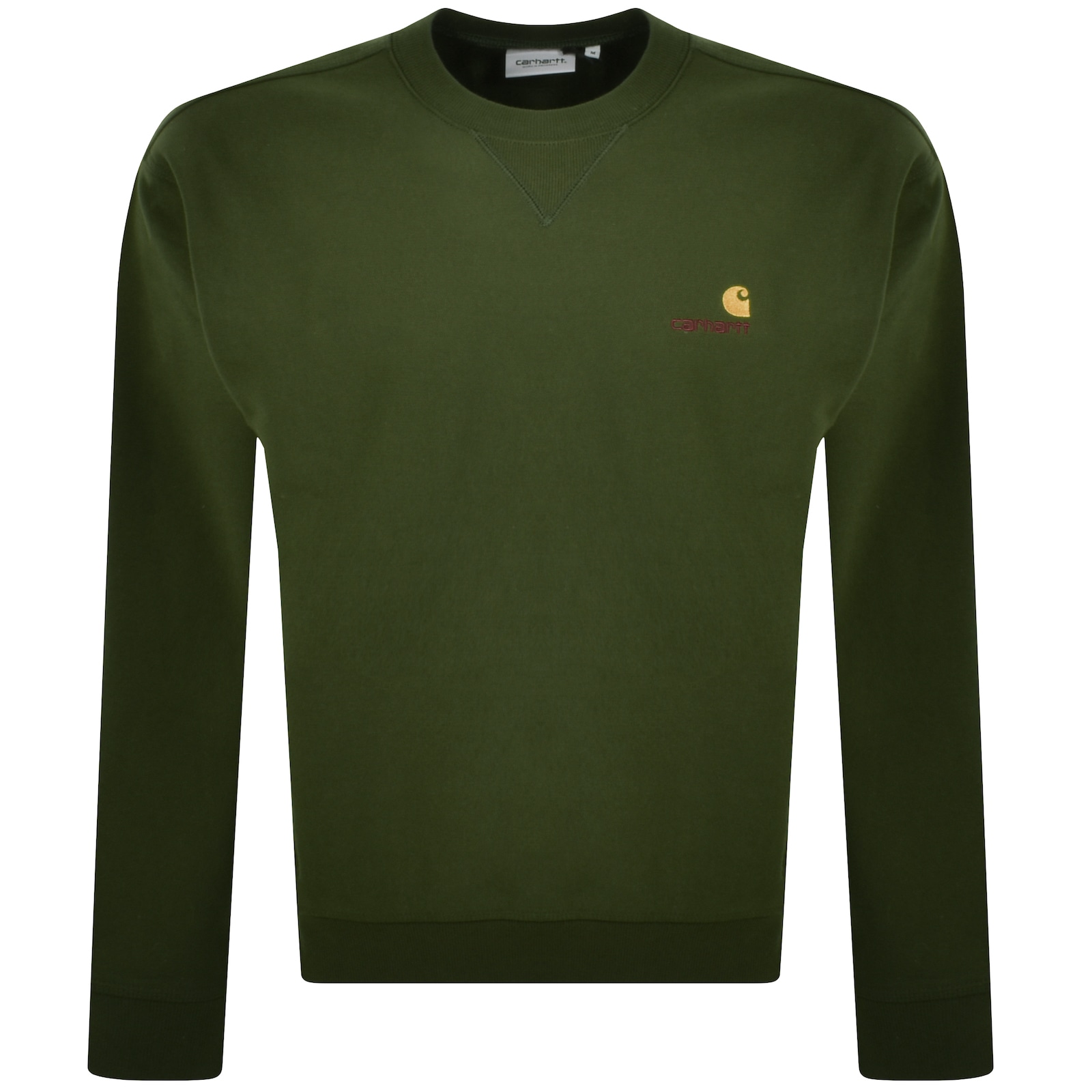 Carhartt American Script Crewneck Sweatshirt In Green