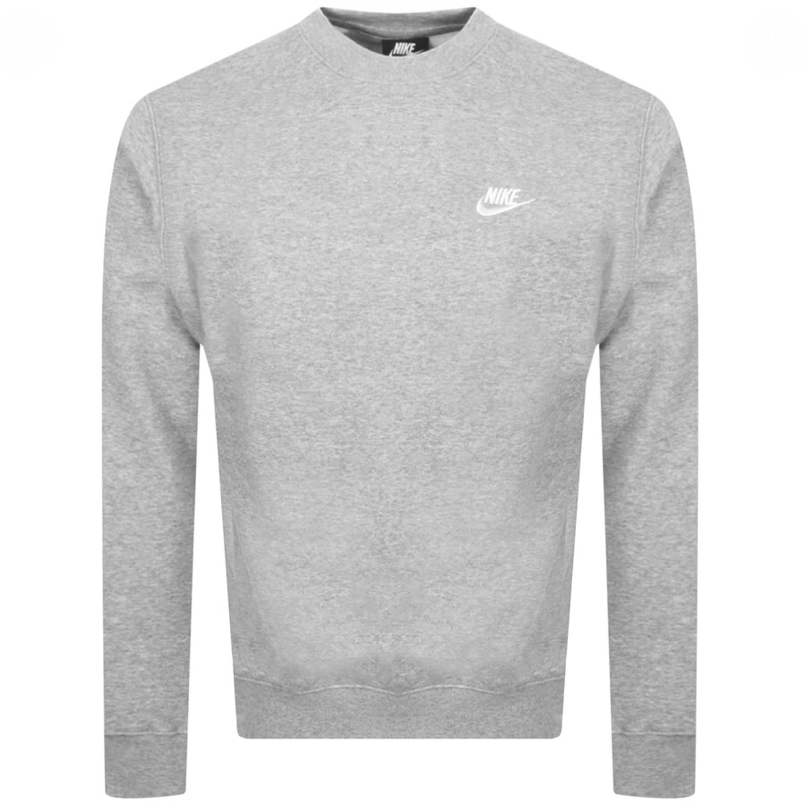 Shop Nike Crew Neck Club Tracksuit Grey