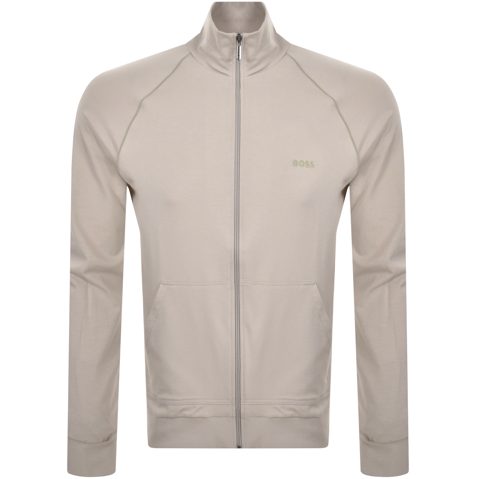 Shop Boss Business Boss Full Zip Sweatshirt Jacket Beige