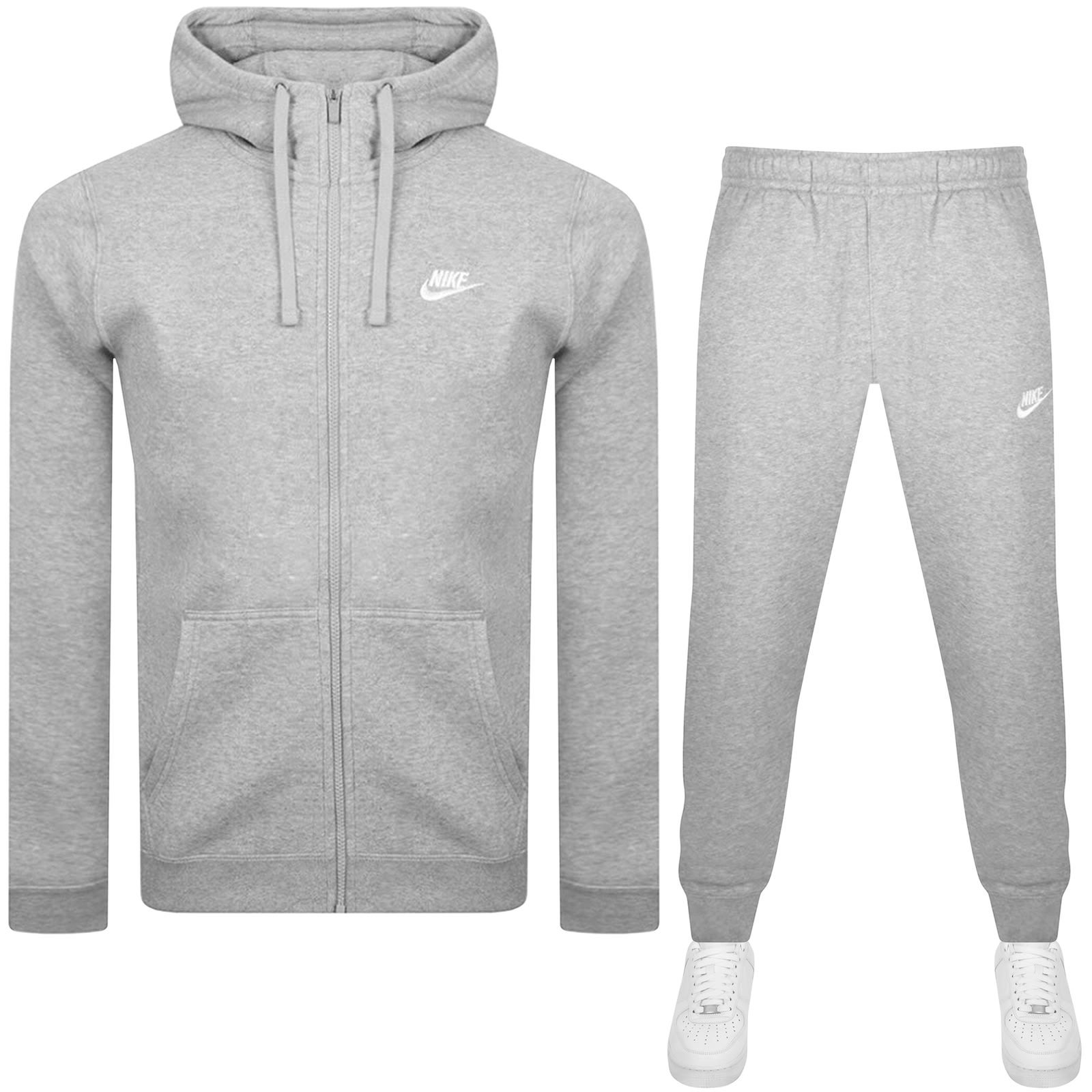 Shop Nike Standard Fit Logo Tracksuit Grey