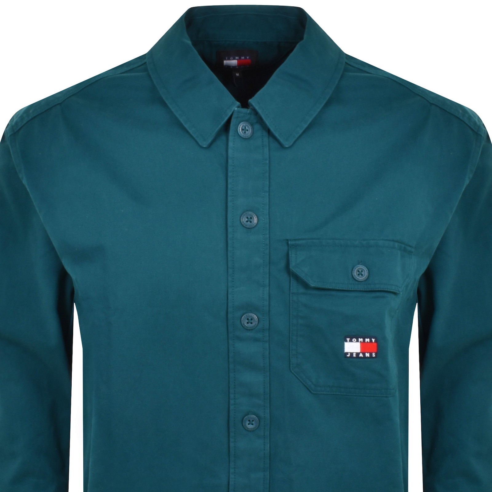 Shop Tommy Jeans Essential Overshirt Blue