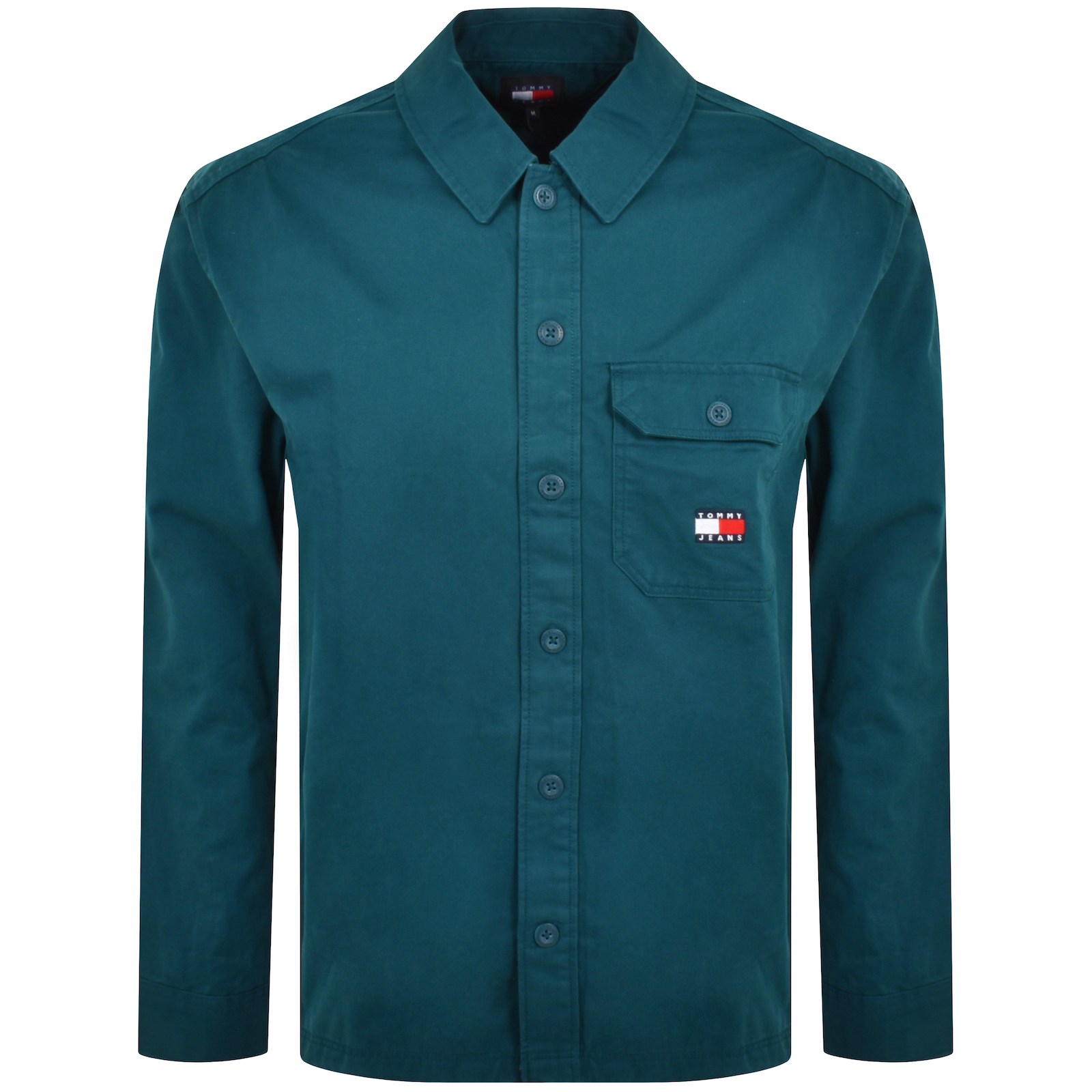 Shop Tommy Jeans Essential Overshirt Blue