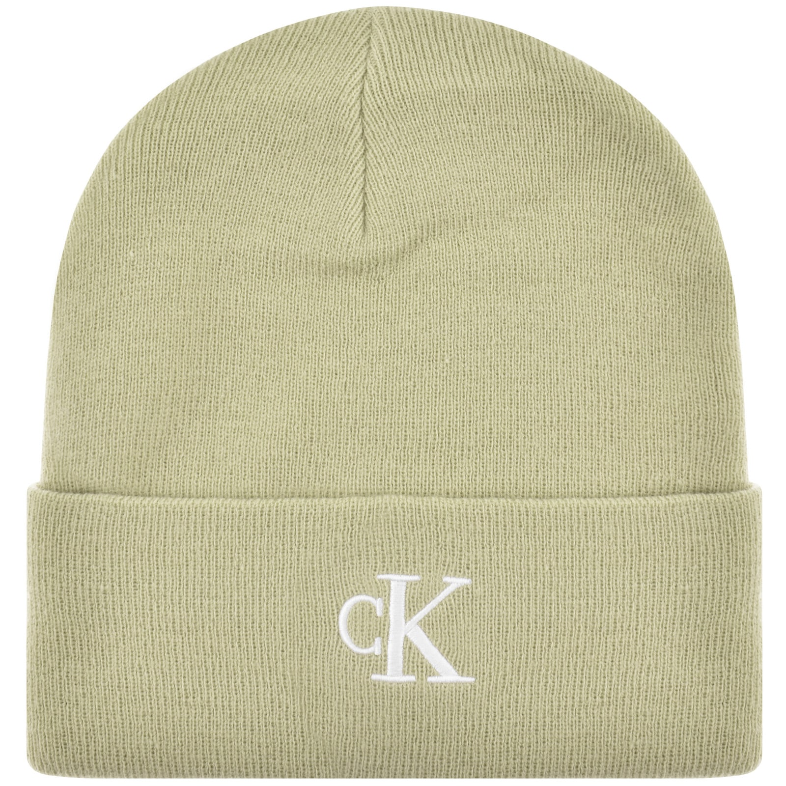 Calvin Klein Jeans Embroidered Beanie Grey In Grey