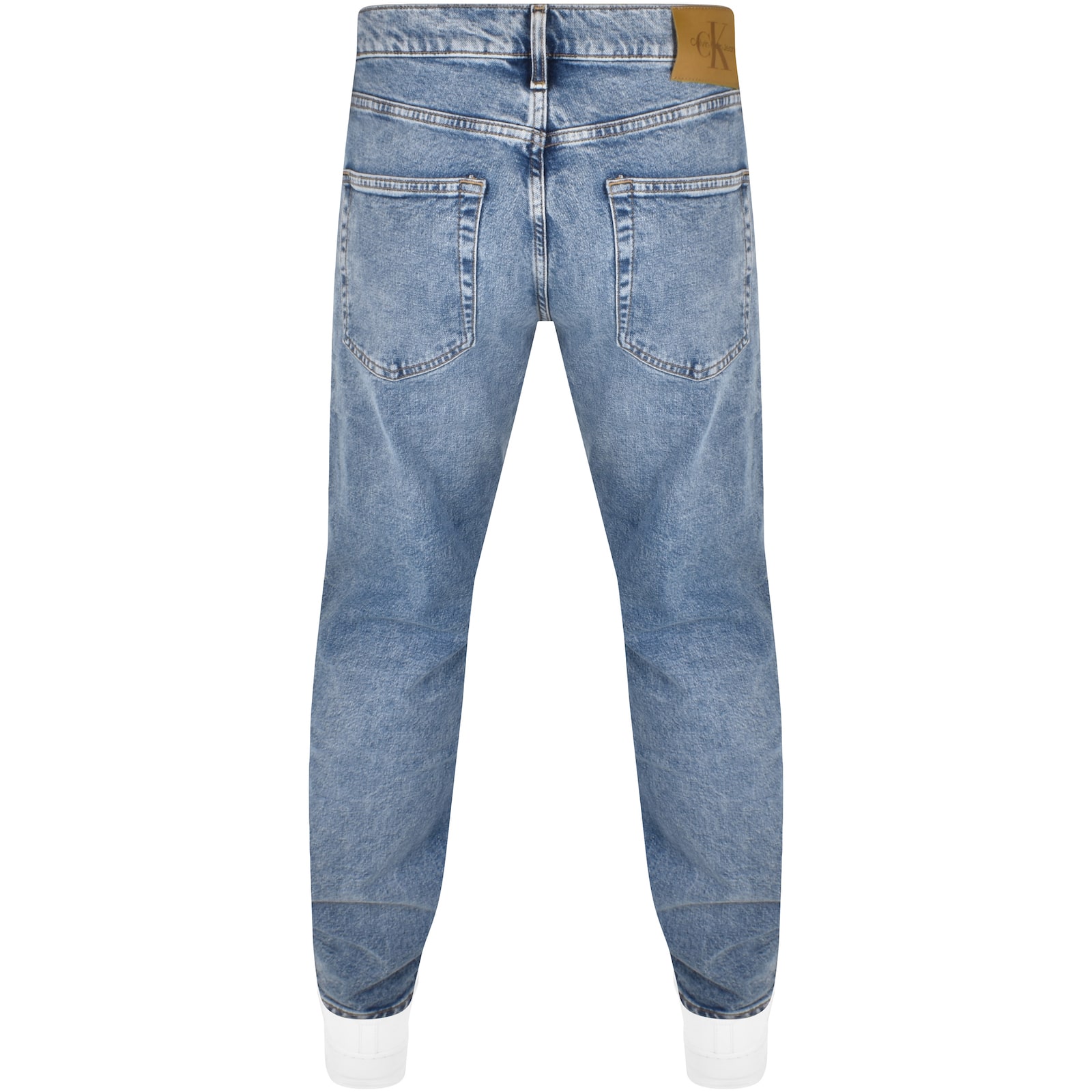 Shop Calvin Klein Jeans Standard Straight Jeans Blue