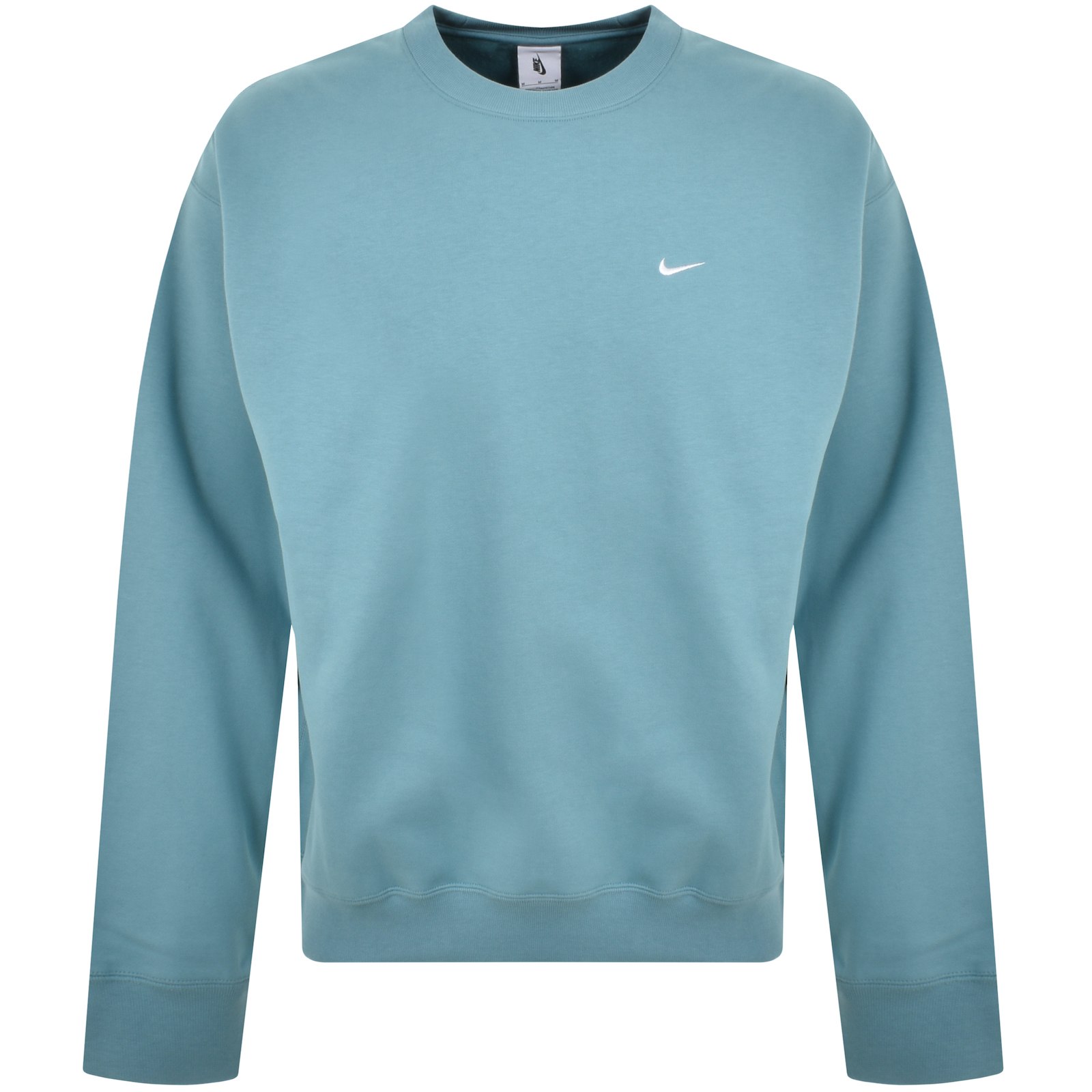 NIKE NIKE SOLO SWOOSH SWEATSHIRT TURQUOISE BLUE 