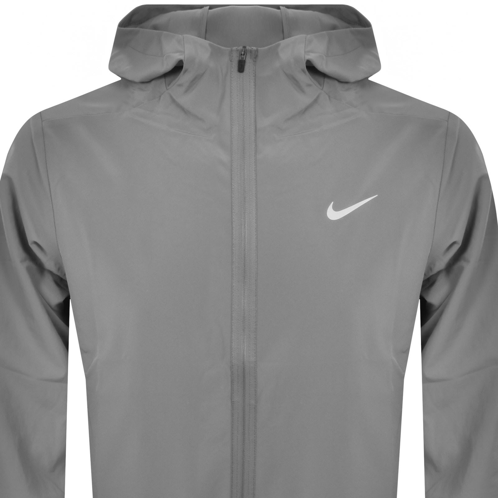 Shop Nike Training Hooded Fitness Jacket Grey