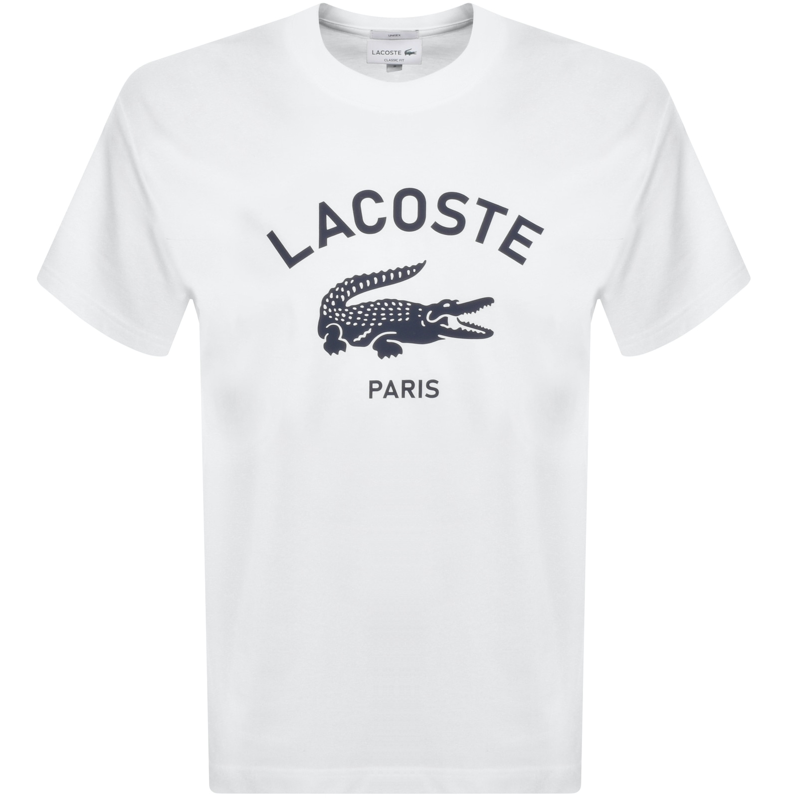 Shop Lacoste Paris Logo T Shirt White