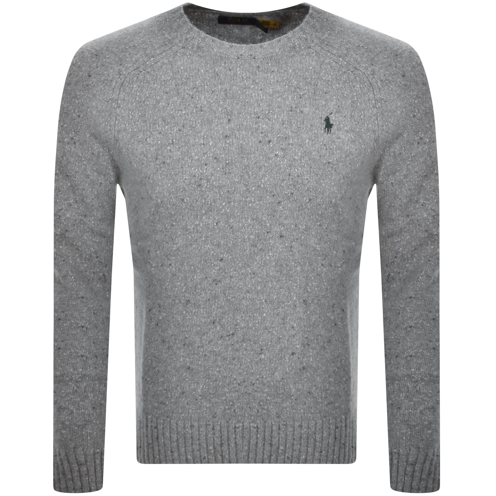 Shop Ralph Lauren Crew Neck Knit Jumper Grey