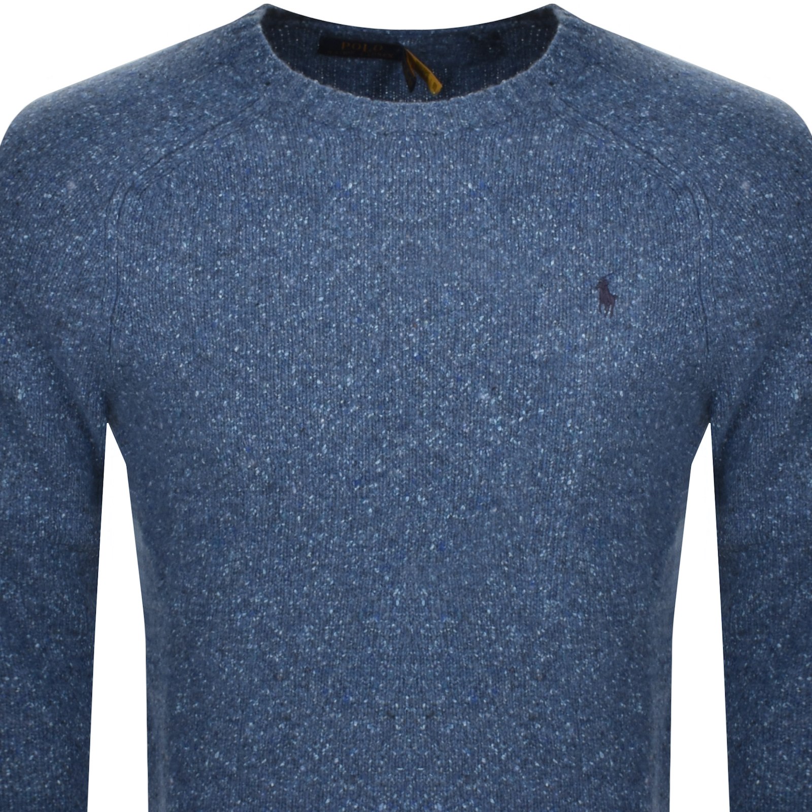 Shop Ralph Lauren Crew Neck Knit Jumper Blue