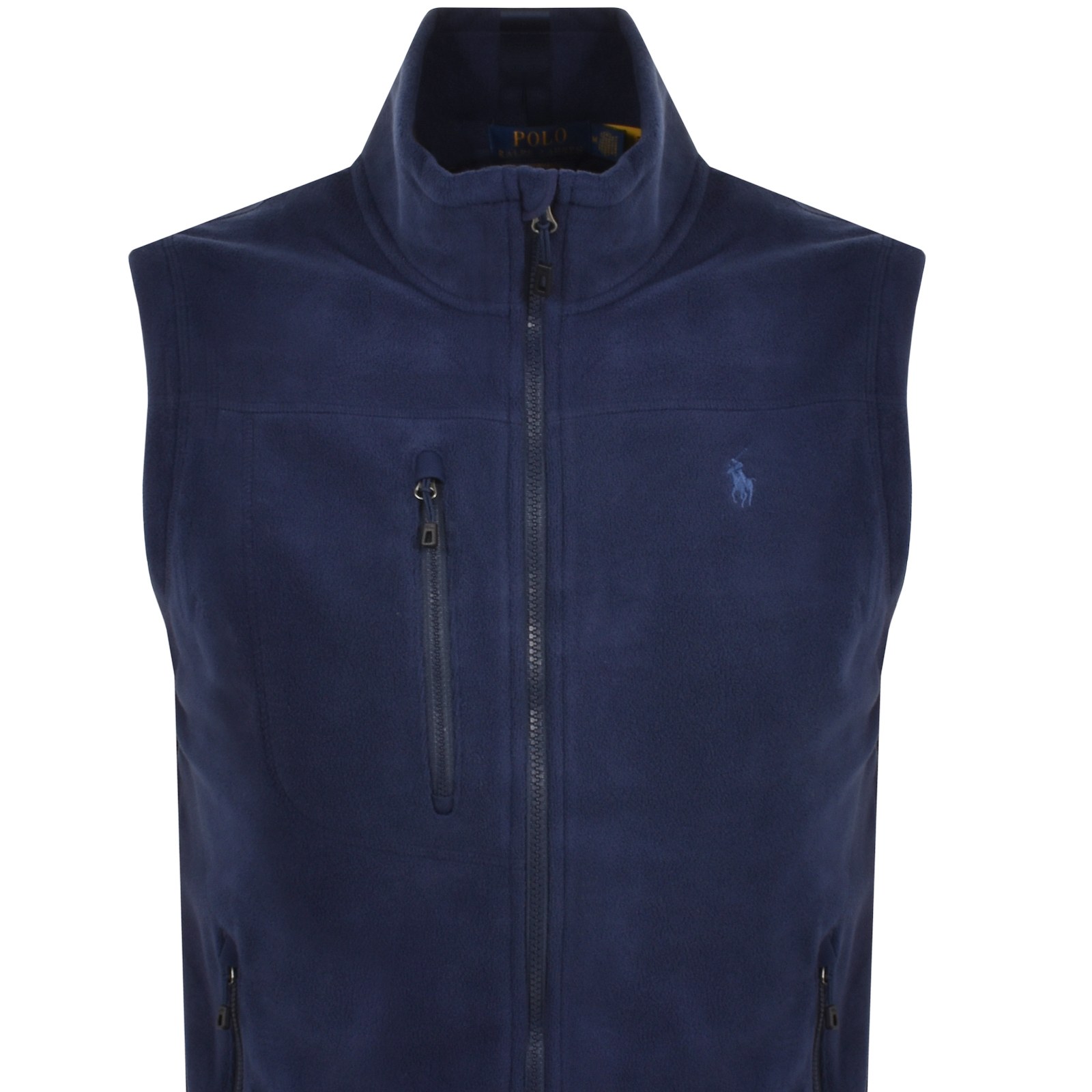 Shop Ralph Lauren Logo Gilet Navy