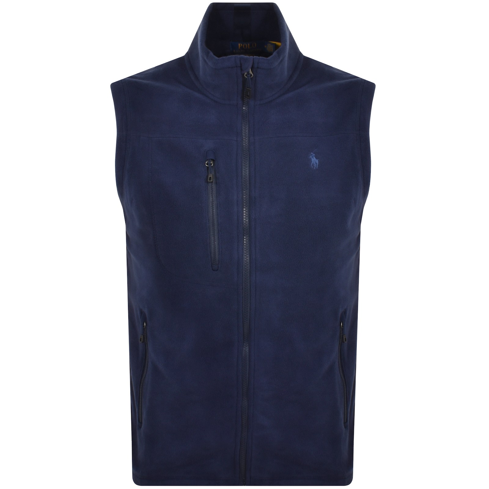 Shop Ralph Lauren Logo Gilet Navy