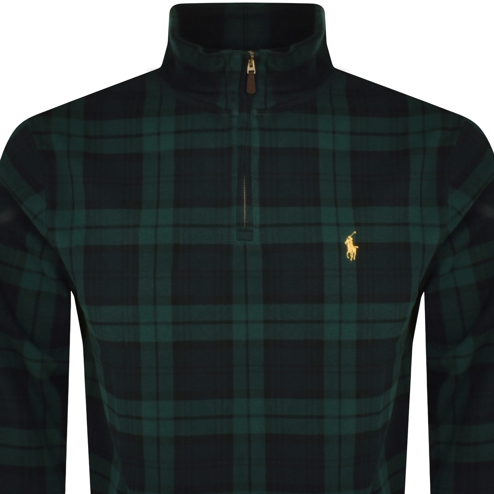 Shop Ralph Lauren Half Zip Sweatshirt Green