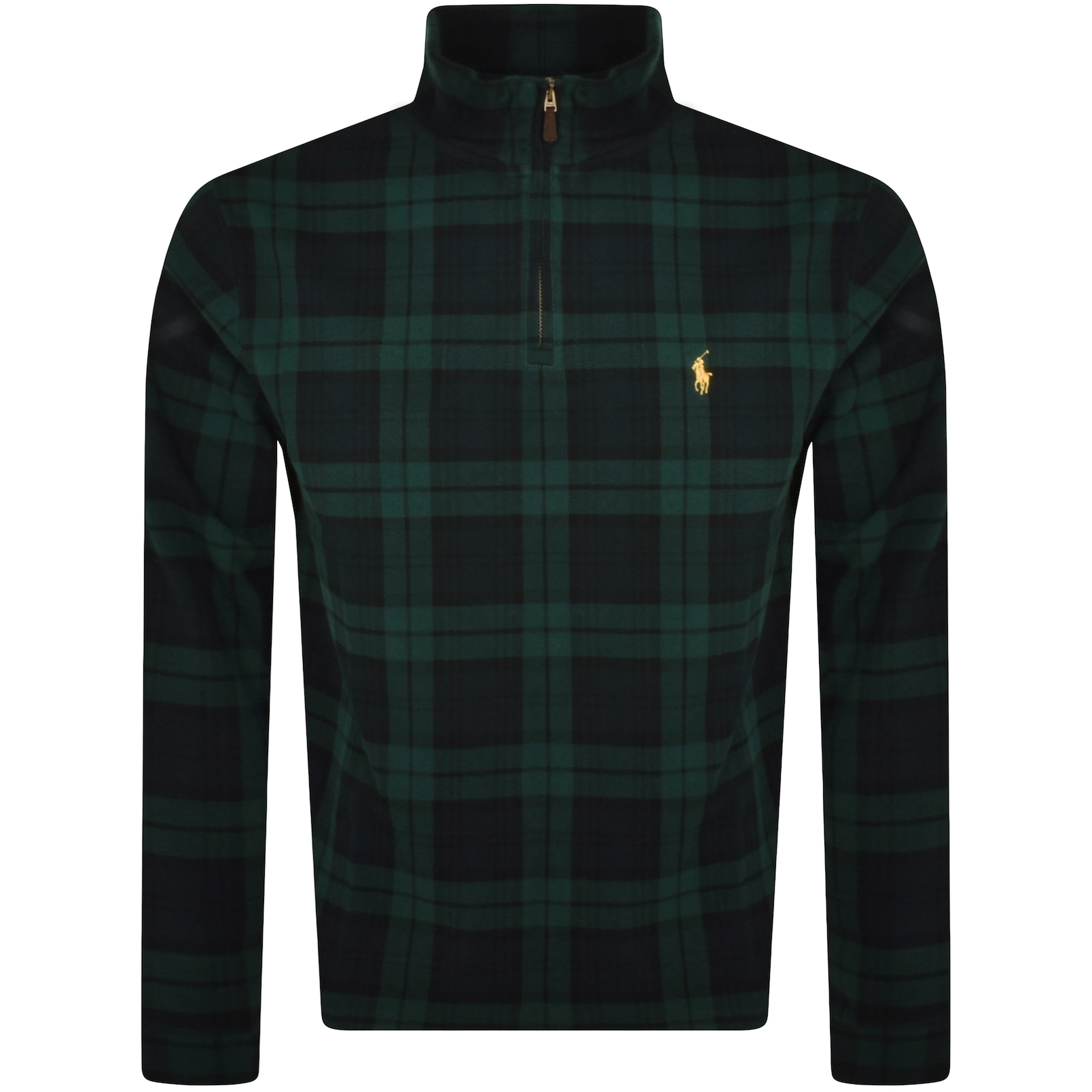 Shop Ralph Lauren Half Zip Sweatshirt Green