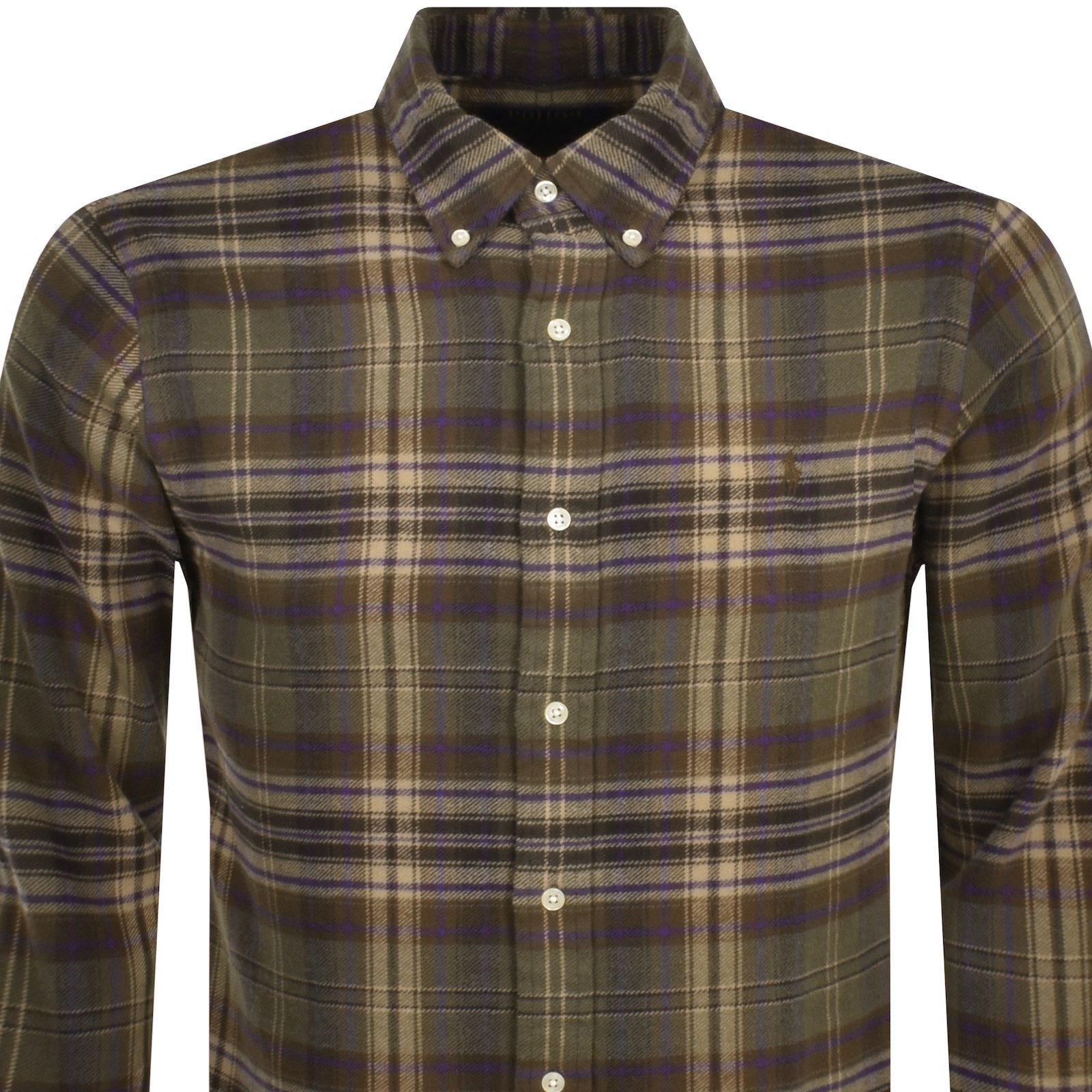 Shop Ralph Lauren Check Long Sleeve Shirt Green