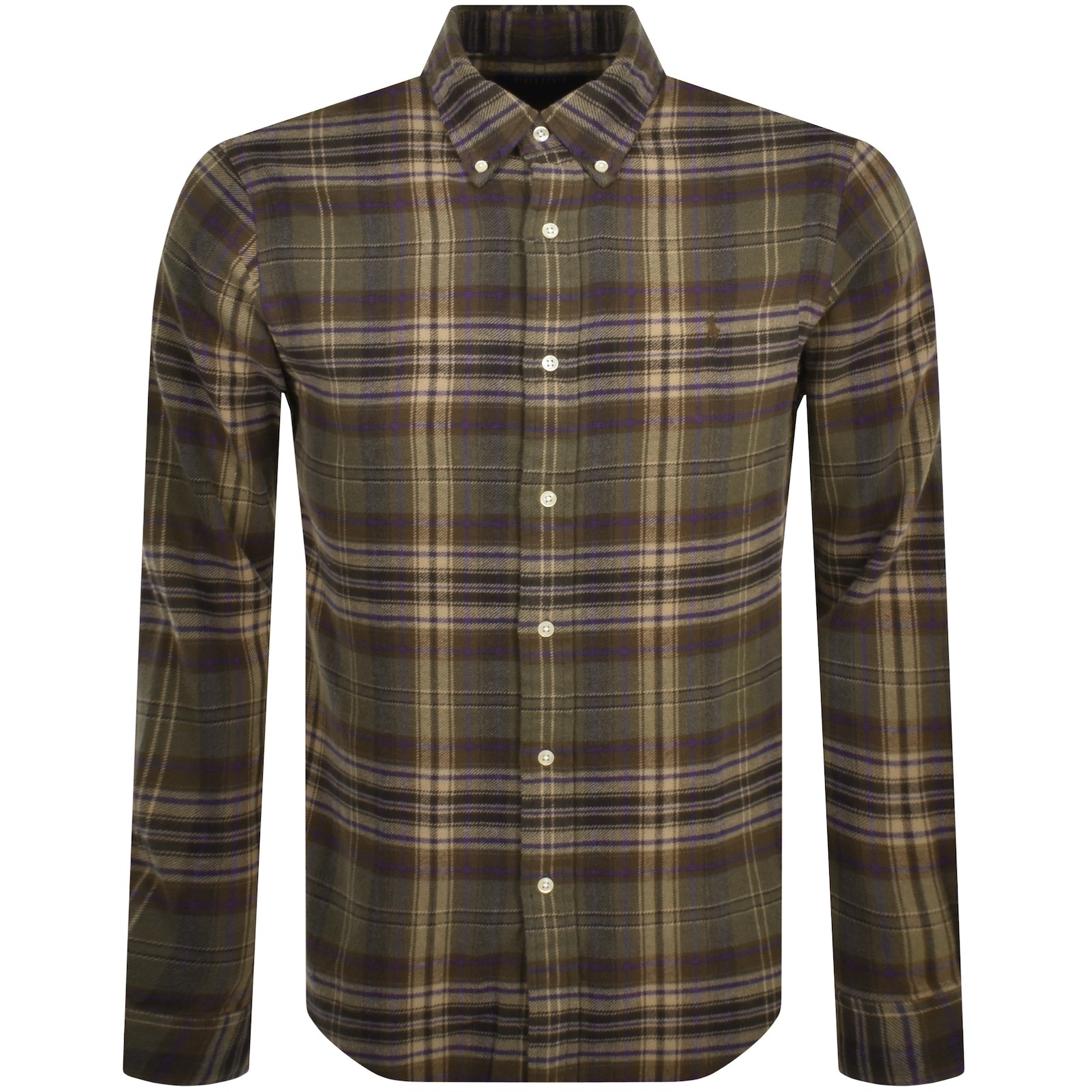 Shop Ralph Lauren Check Long Sleeve Shirt Green