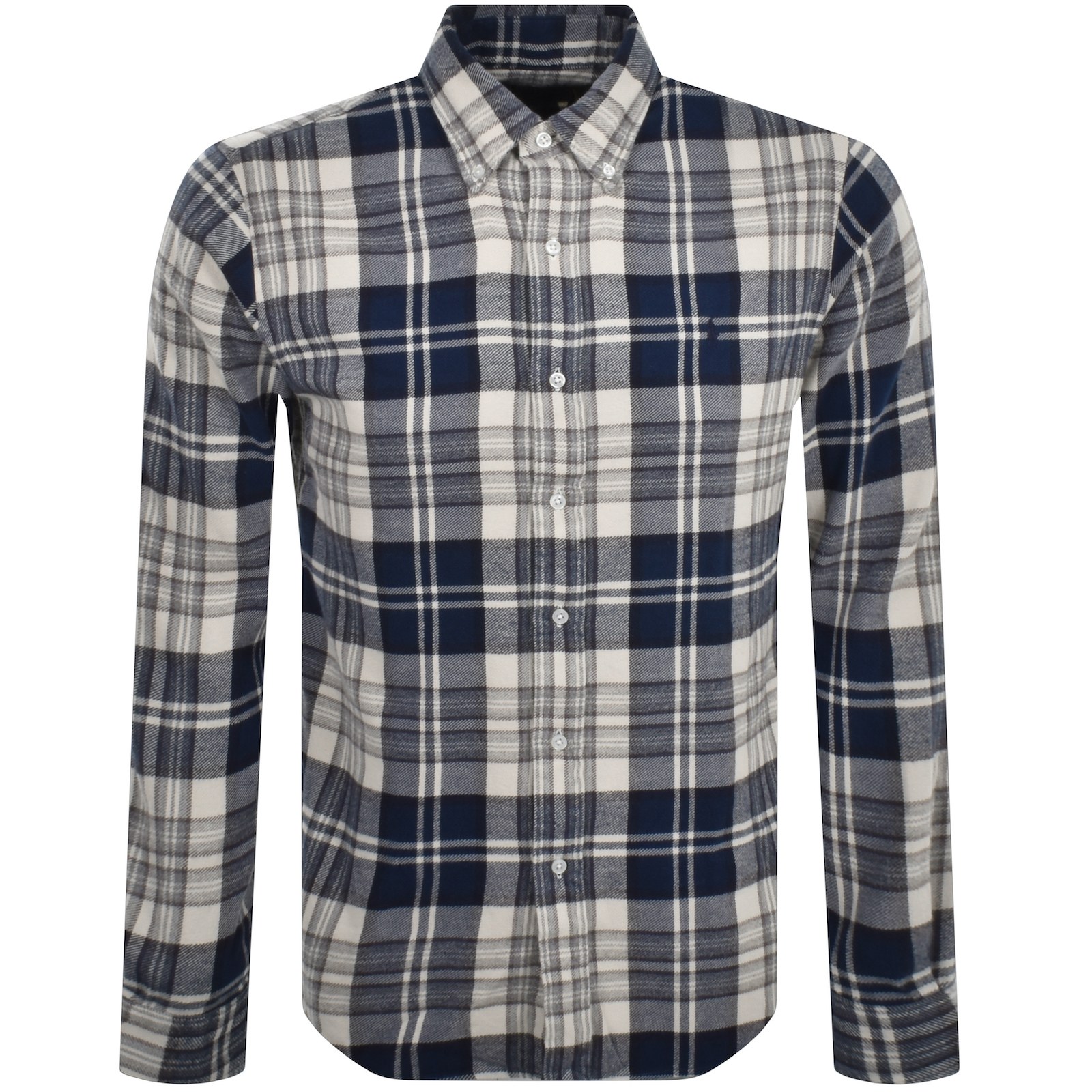 Shop Ralph Lauren Check Long Sleeve Shirt Navy