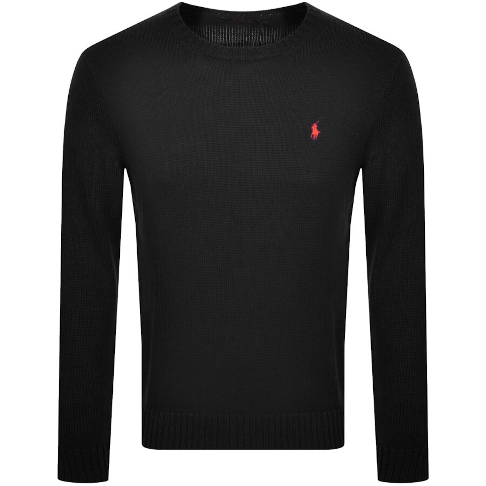 Shop Ralph Lauren Crew Neck Knit Jumper Black