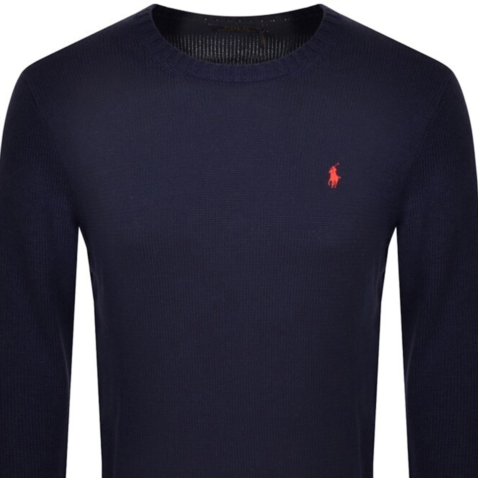 Shop Ralph Lauren Crew Neck Knit Jumper Navy