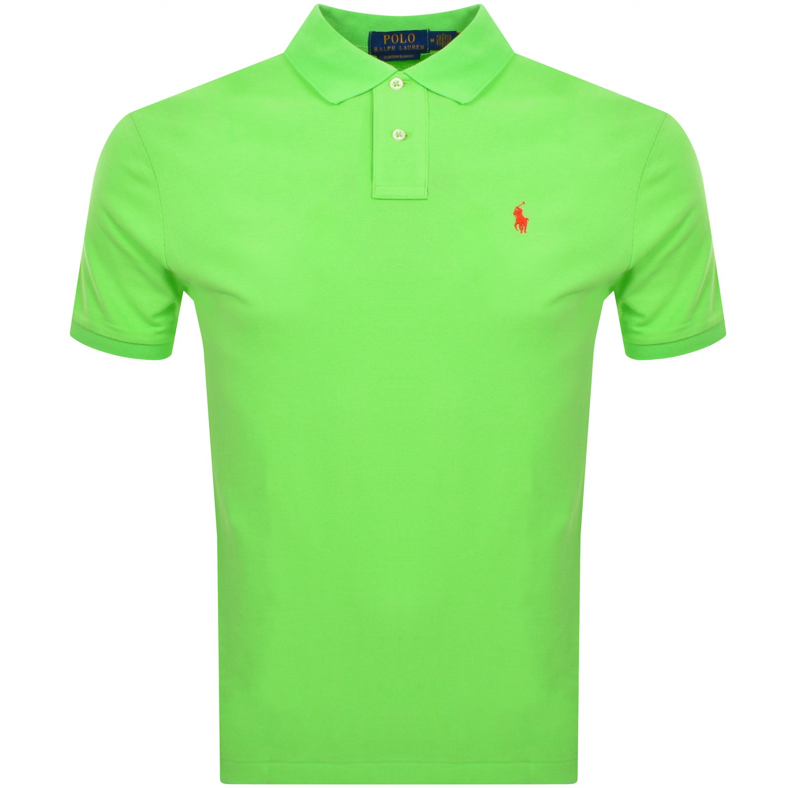 Ralph Lauren Custom Slim Fit Polo T Shirt Green