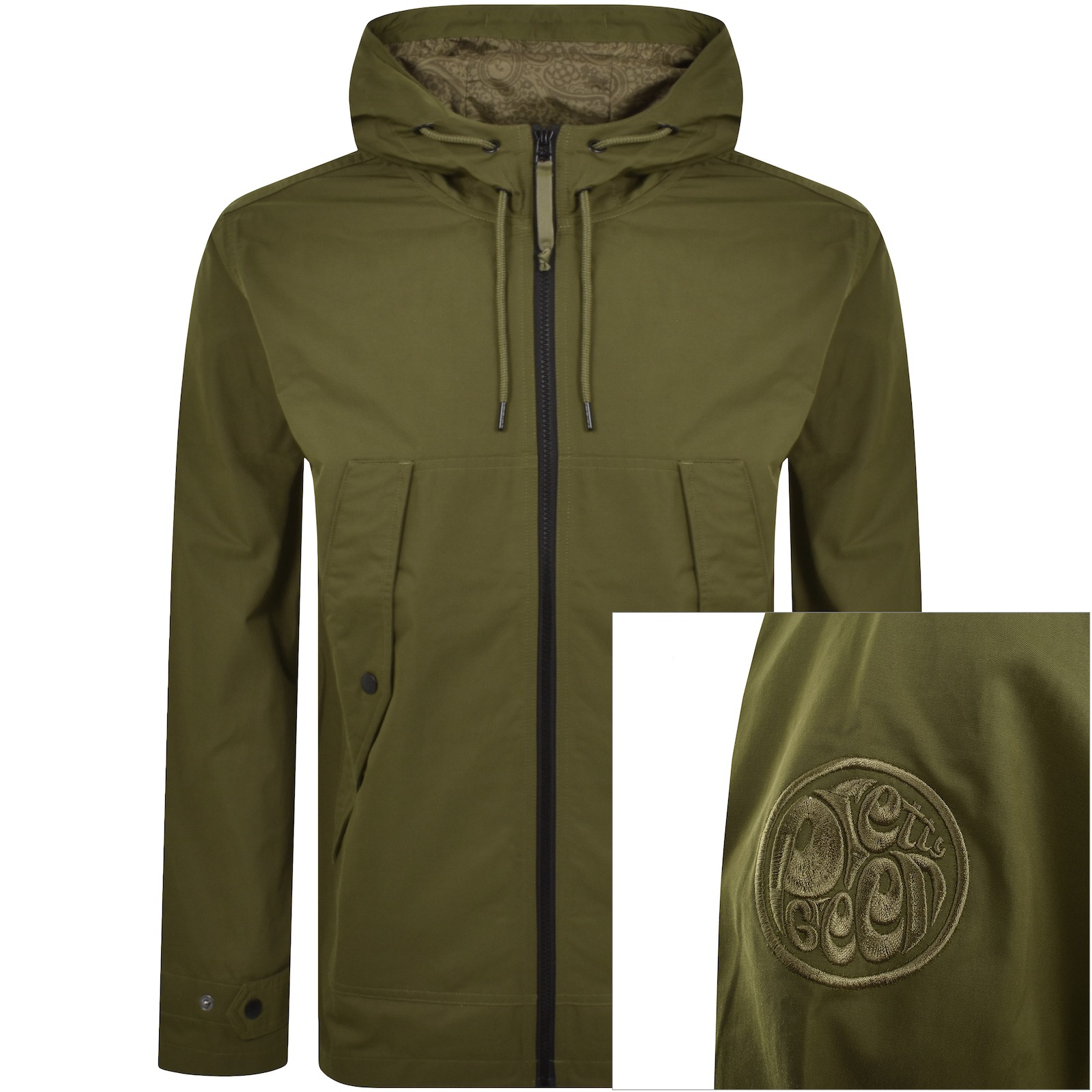 Shop Pretty Green Ridley Jacket Khaki