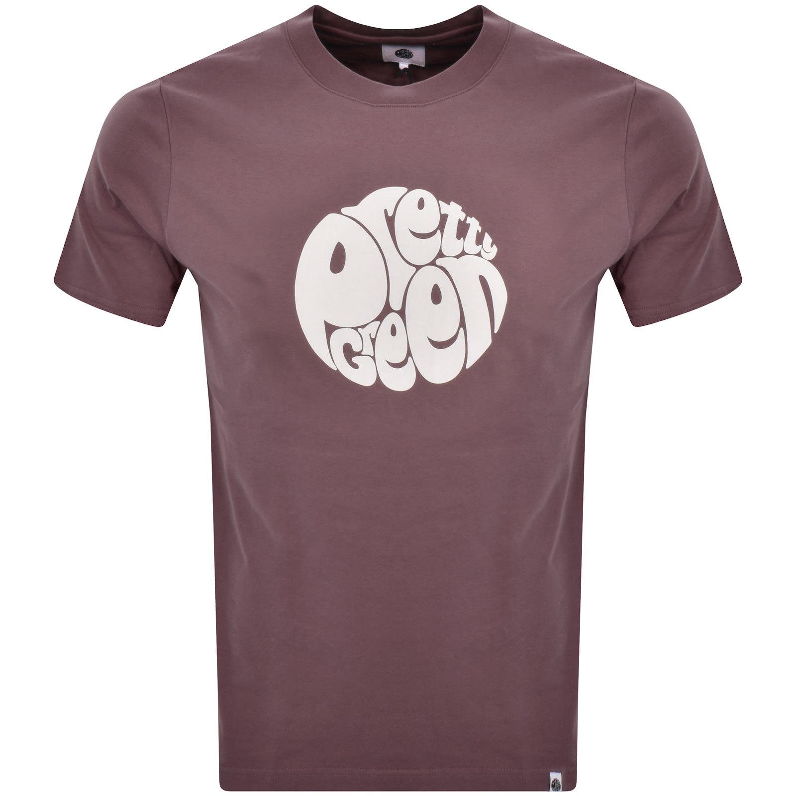 Shop Pretty Green Gillespie Logo T Shirt Purple