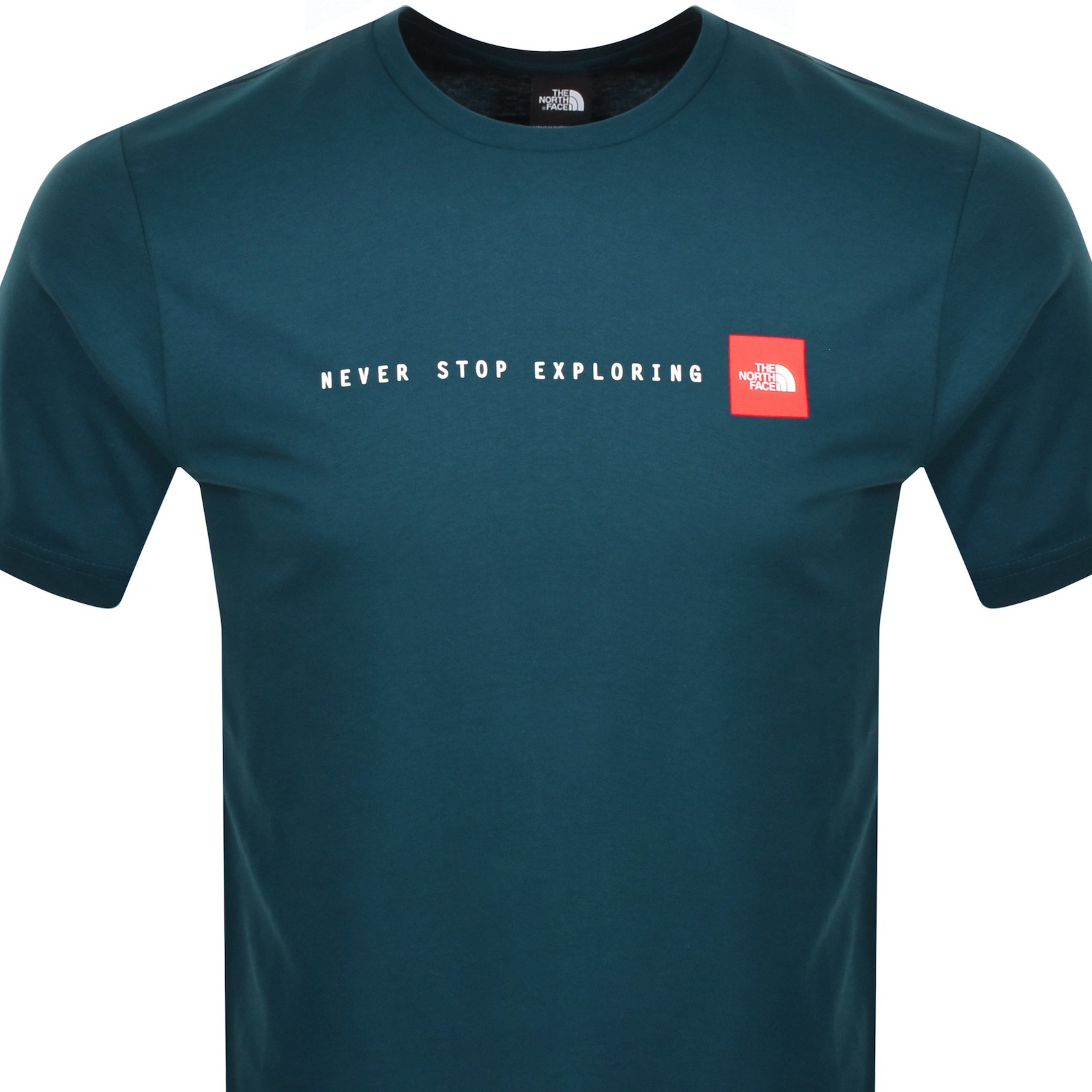 Shop The North Face Logo T Shirt Blue