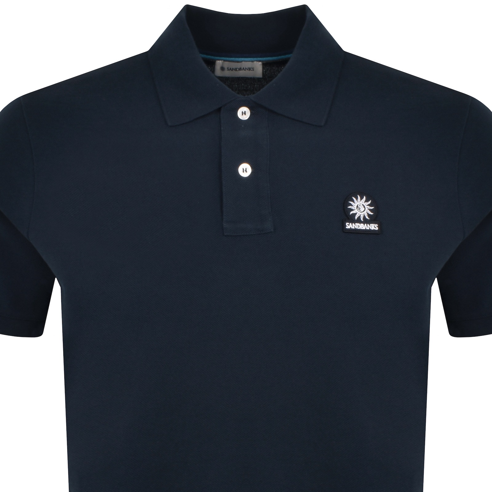 Sandbanks Badge Logo Polo T Shirt Navy In Navy