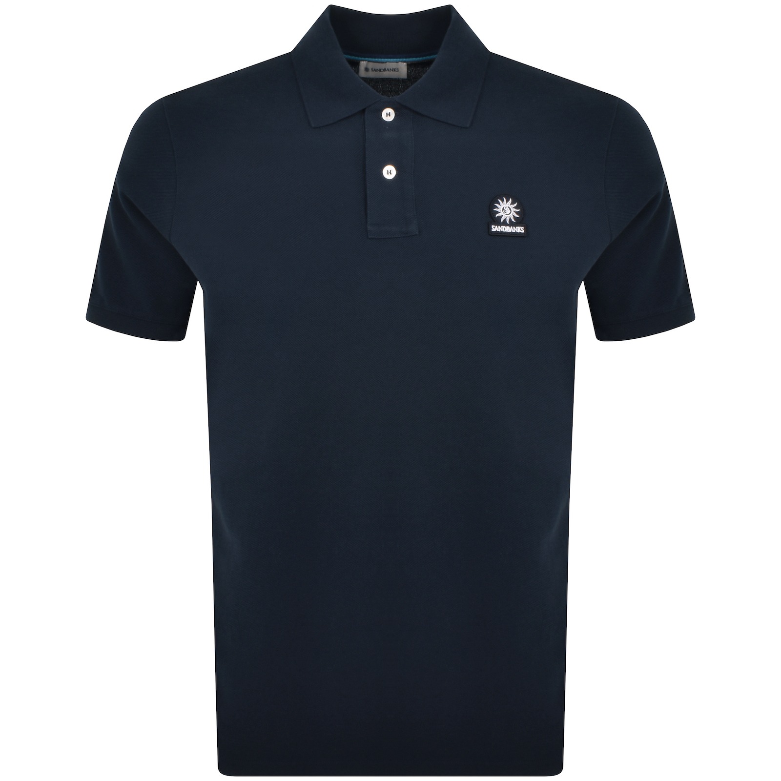 Sandbanks Badge Logo Polo T Shirt Navy In Navy