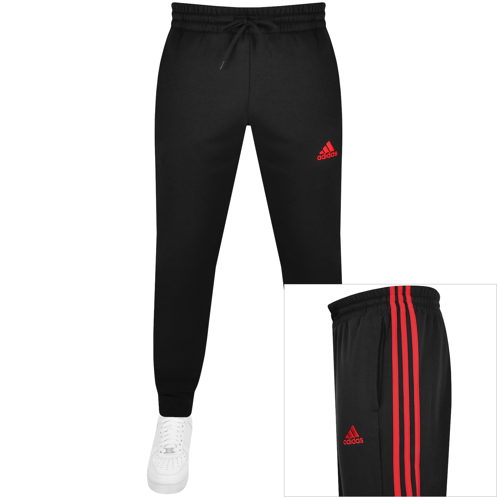 Adidas Originals Adidas Essentials 3 Stripes Joggers Black