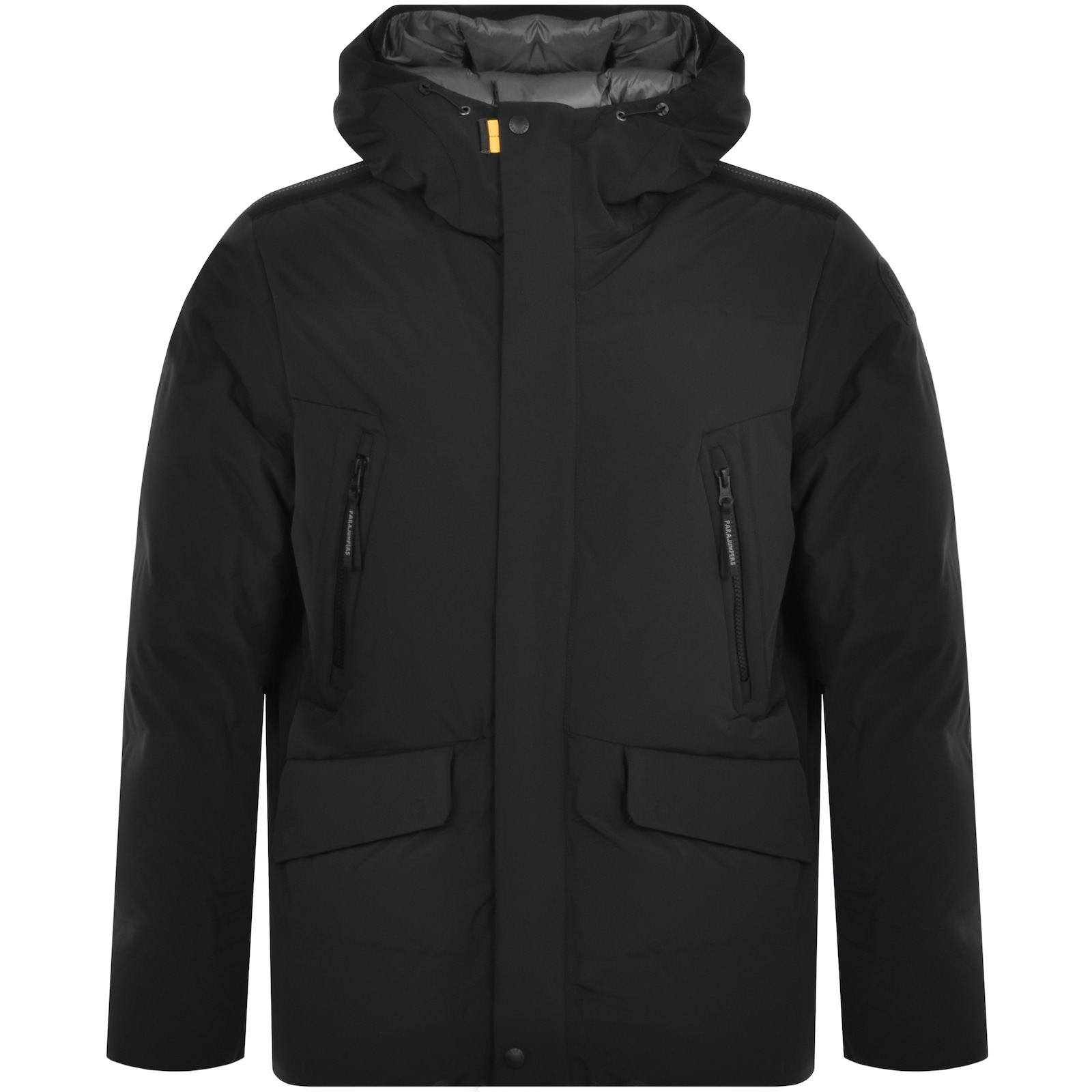 Parajumpers Black Kazu Down Jacket In Black