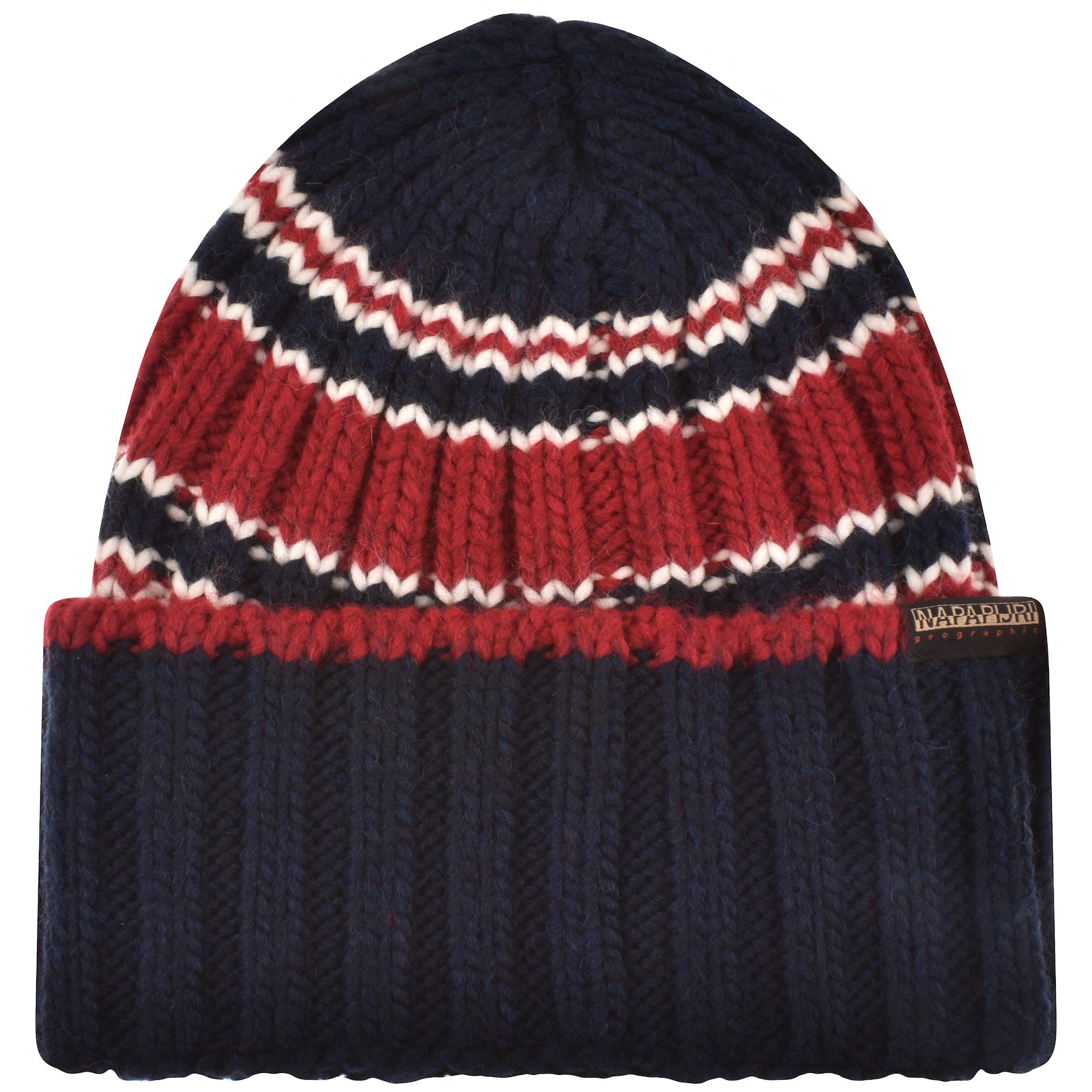 Shop Napapijri F Areuse Beanie Hat Navy