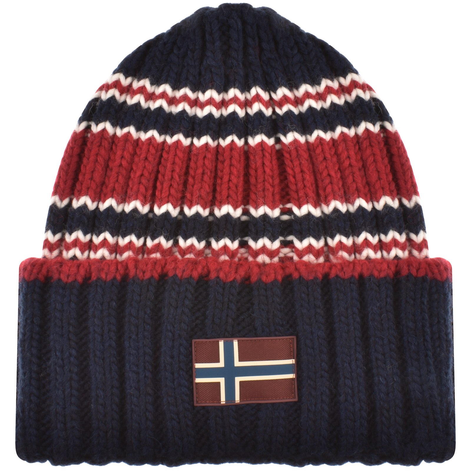 Napapijri F Areuse Beanie Hat Navy In Black