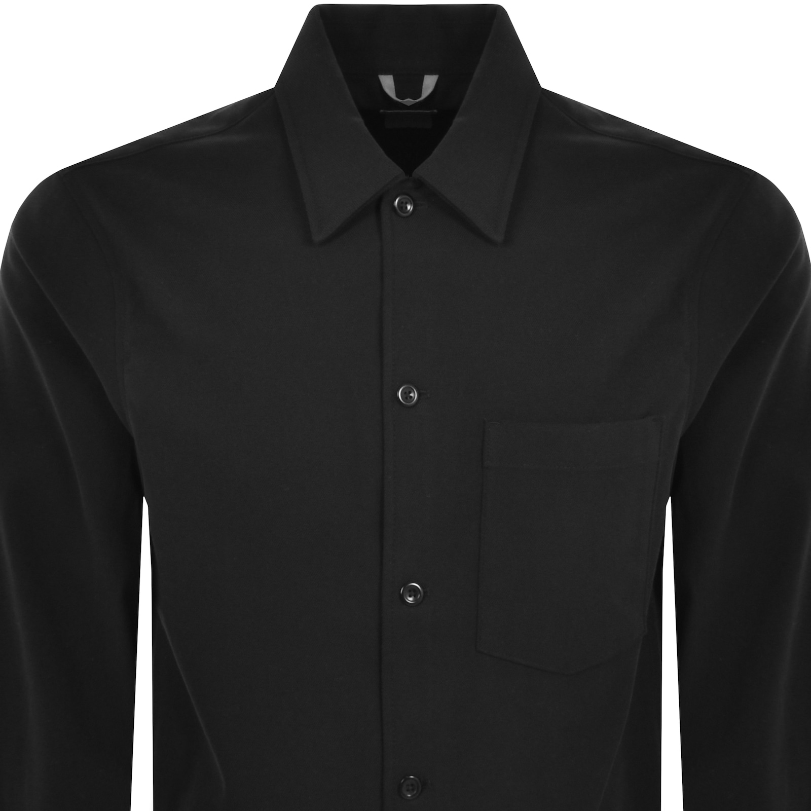 Norse Projects Carsten Cotton Wool Shirt Black In Black