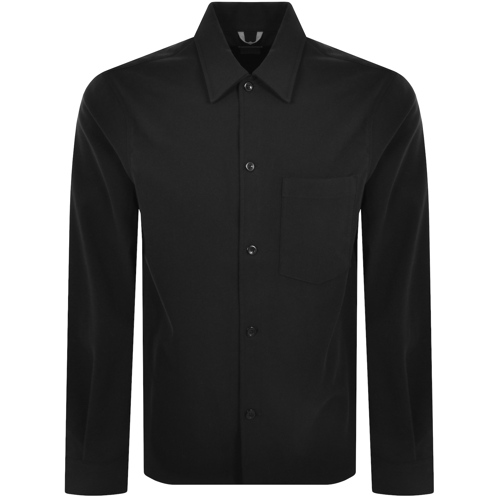 Norse Projects Carsten Cotton Wool Shirt Black In Black