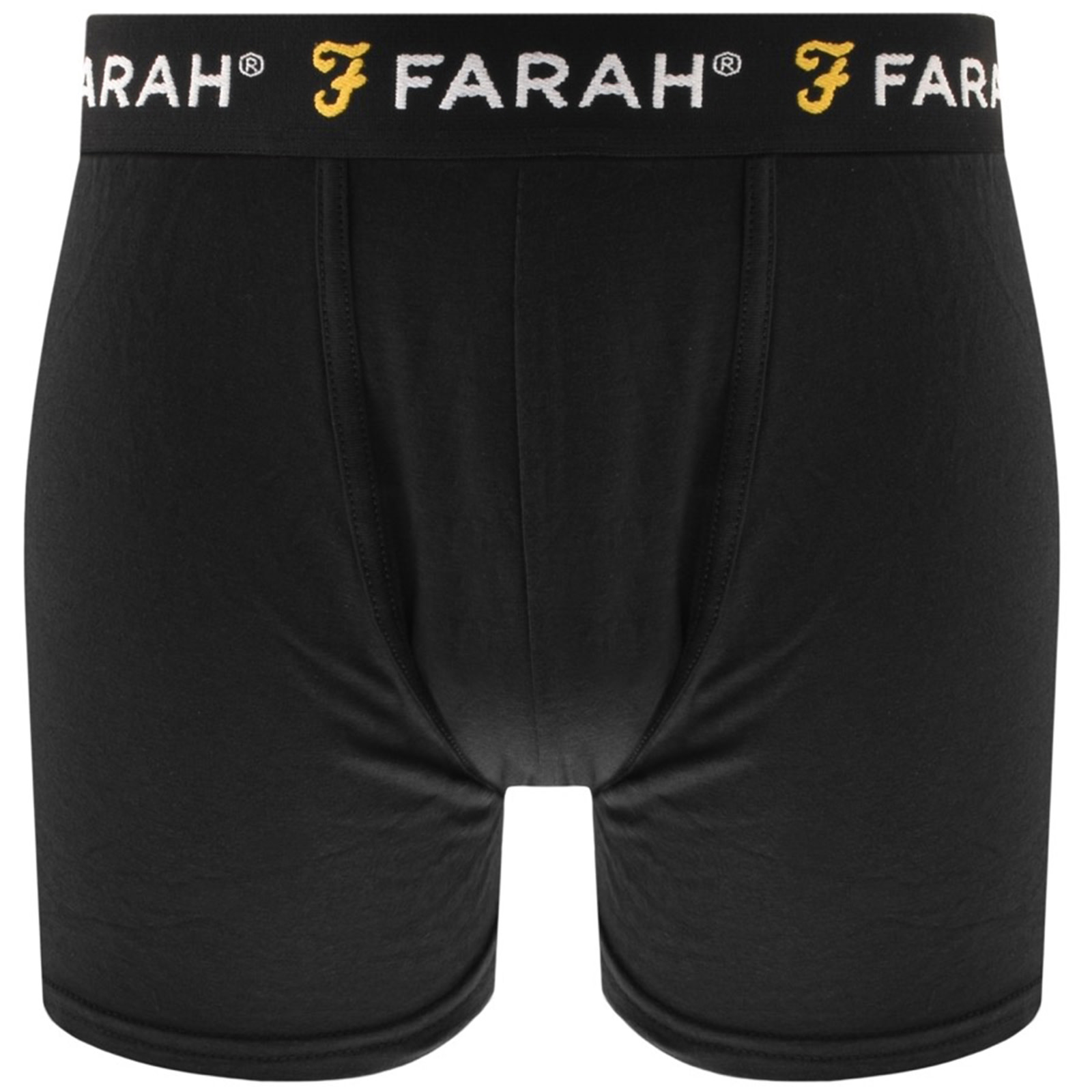 Shop Farah Vintage Saginaw 3 Pack Boxer Shorts Black