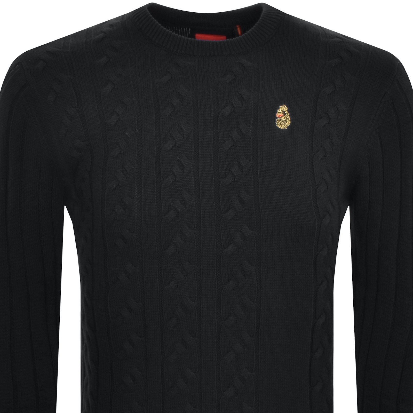 Shop Luke 1977 Morden Crew Neck Jumper Black