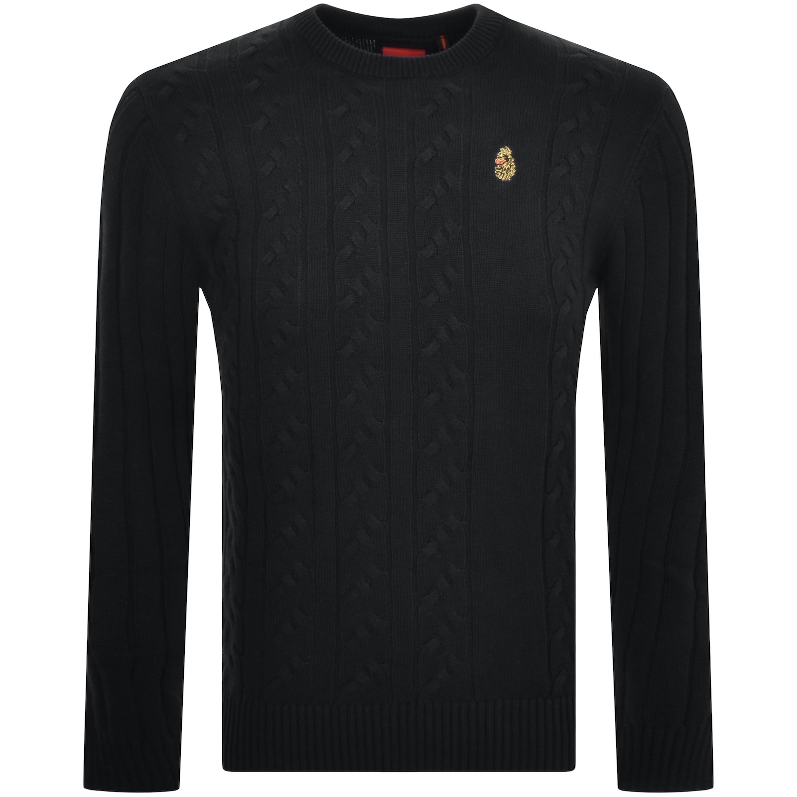 Shop Luke 1977 Morden Crew Neck Jumper Black