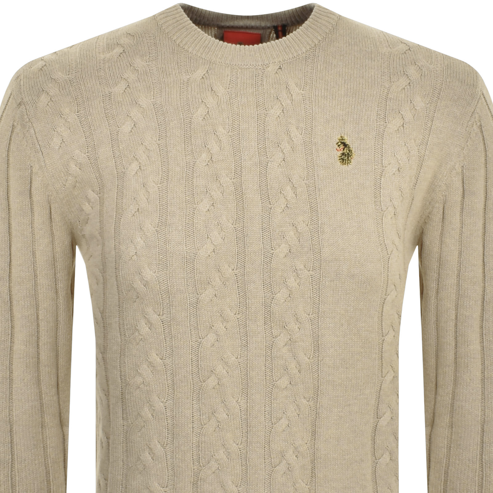 LUKE 1977 LUKE 1977 MORDEN CREW NECK JUMPER BEIGE 