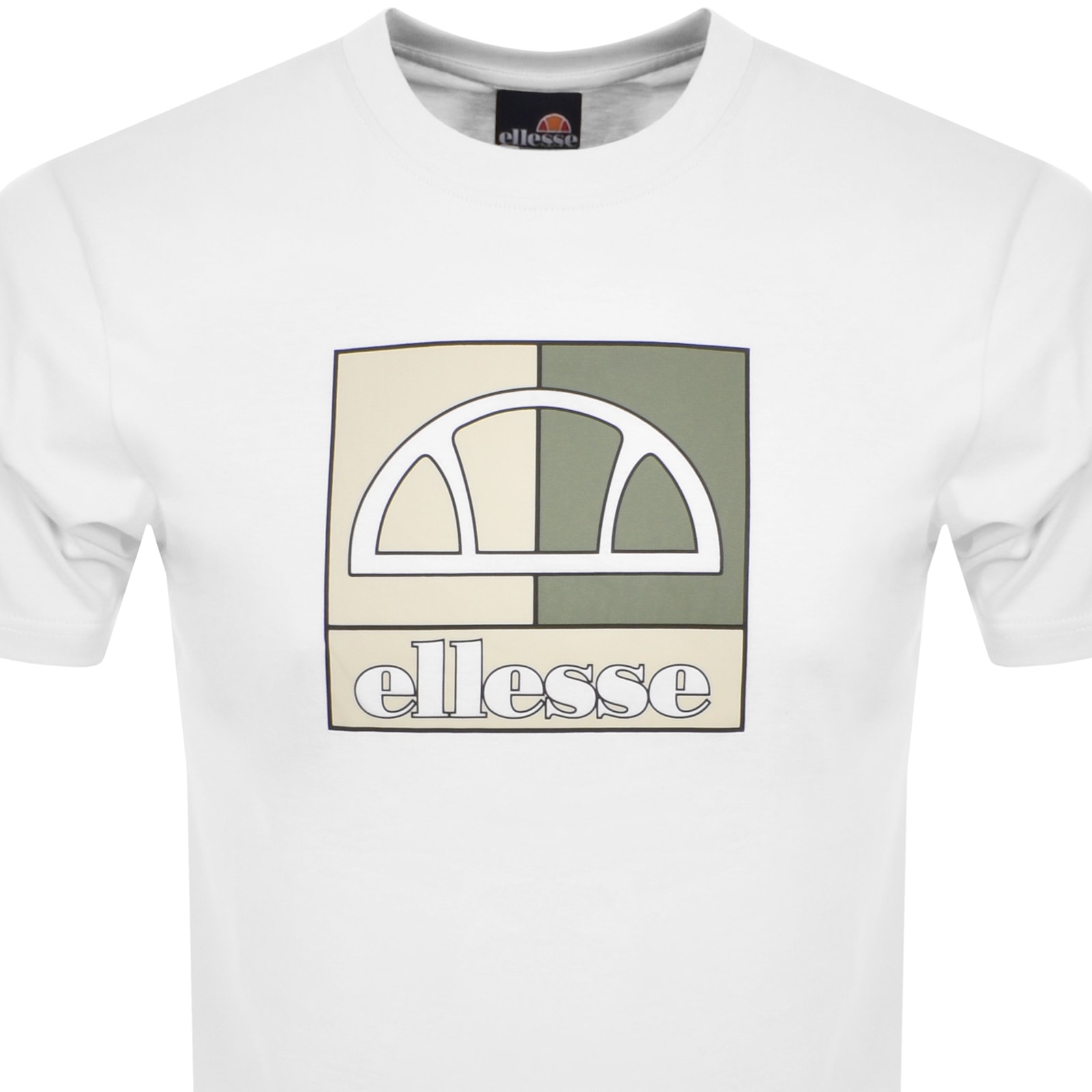 Shop Ellesse Leondino Logo T Shirt White