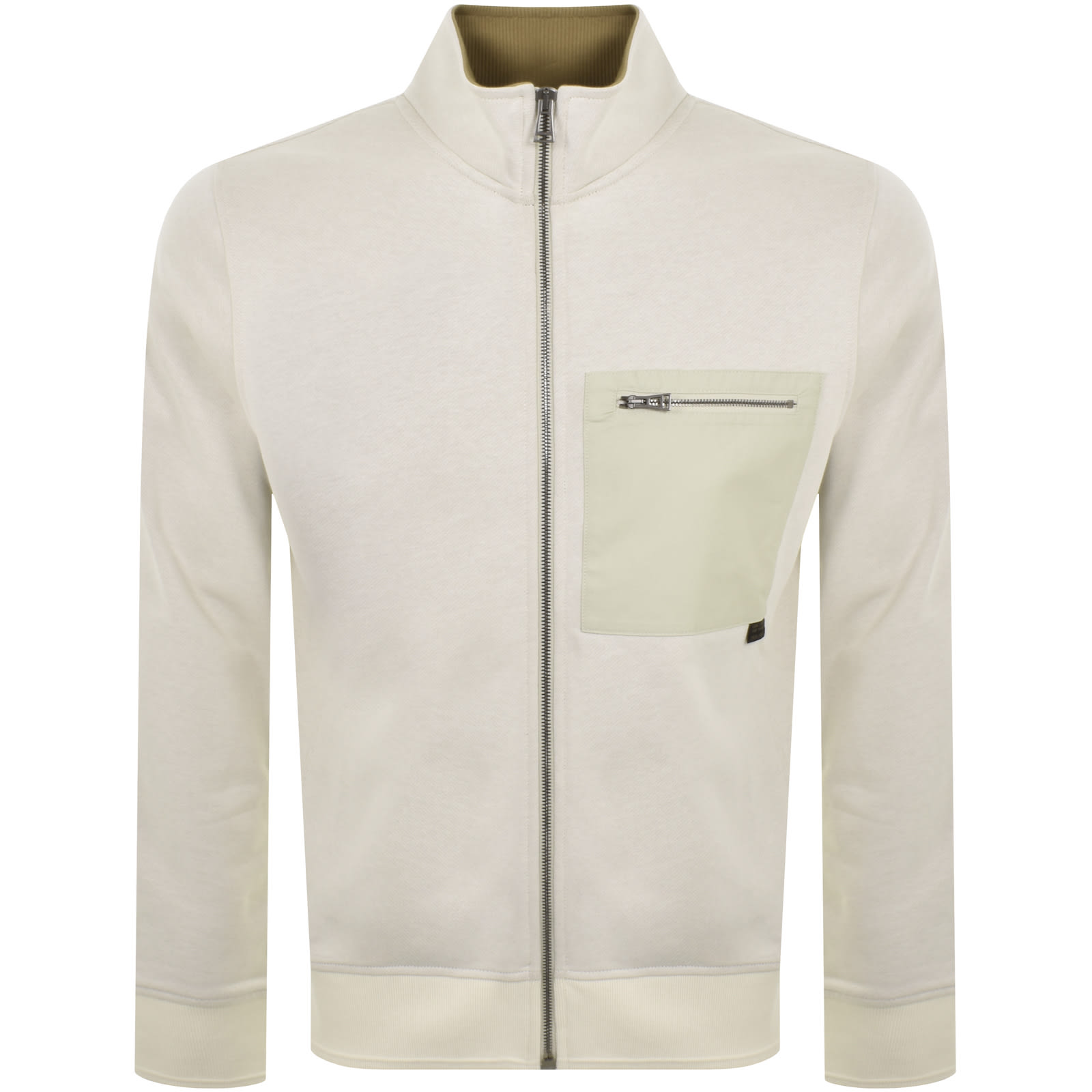 Shop Belstaff Centenary Full Zip Sweatshirt Off White