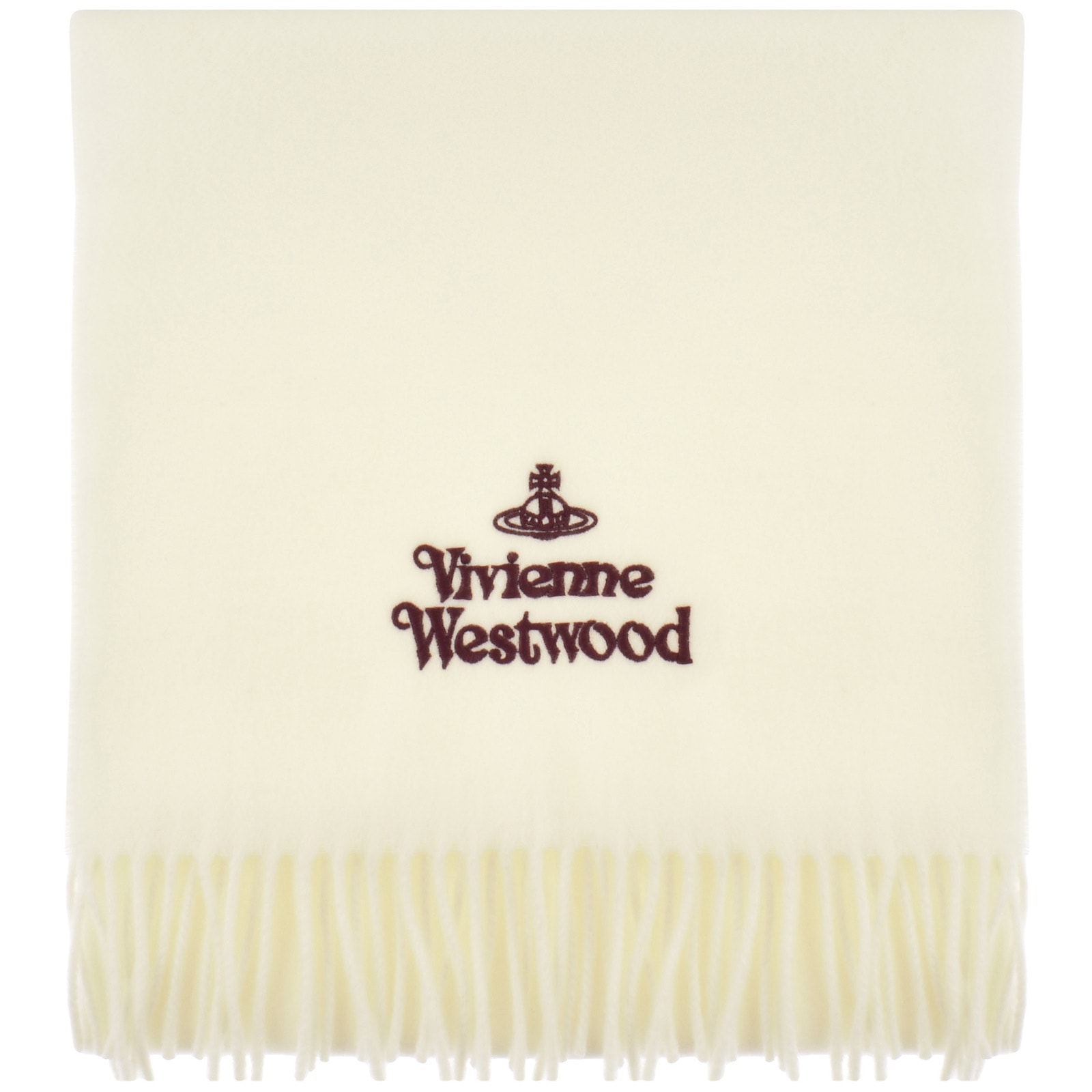 Vivienne Westwood Logo Scarf White