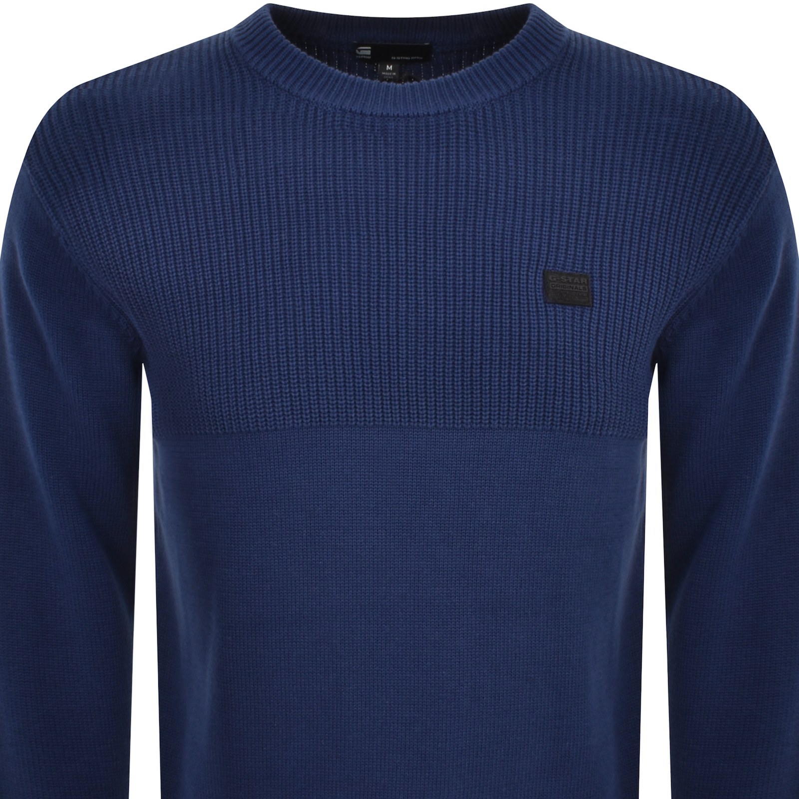 Shop G-star G Star Raw Fisherman Knit Jumper Blue